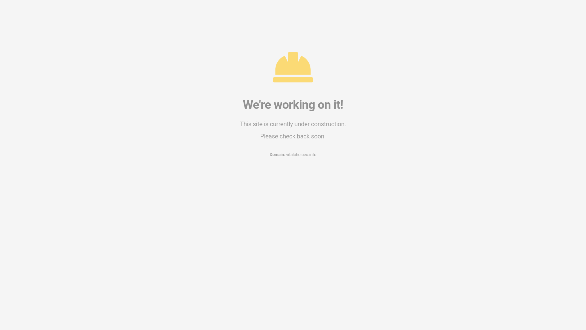 website screenshot of https://vitalchoiceu.info/