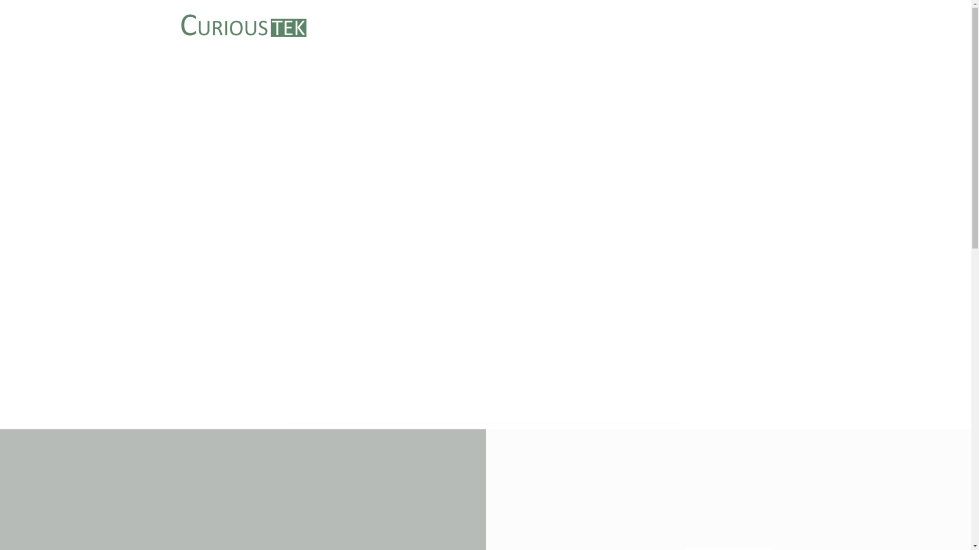 website screenshot of https://curioustek.com