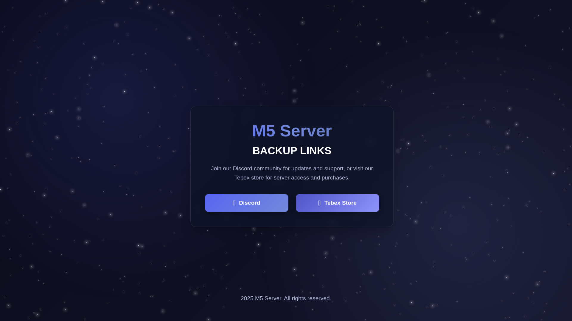 website screenshot of https://m5server.pages.dev/