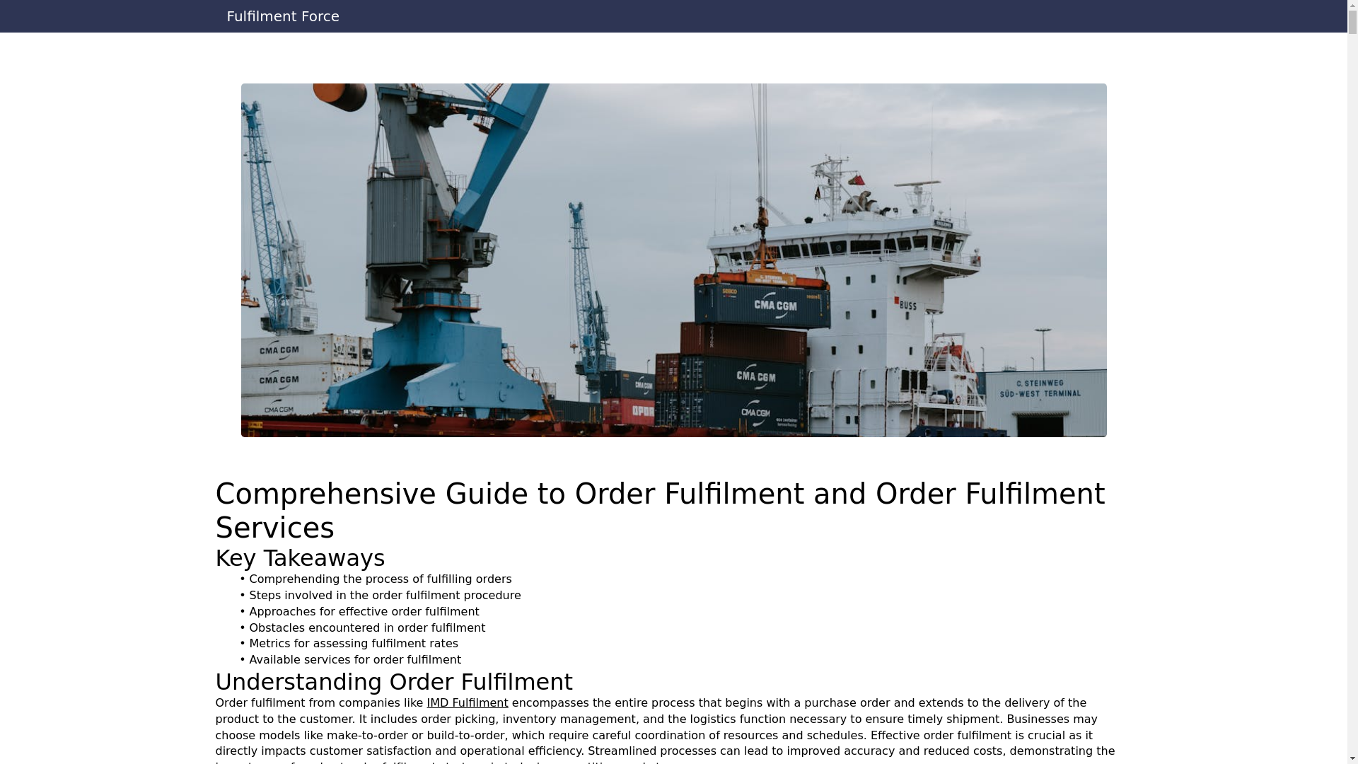 website screenshot of https://fulfilment-force.pages.dev/