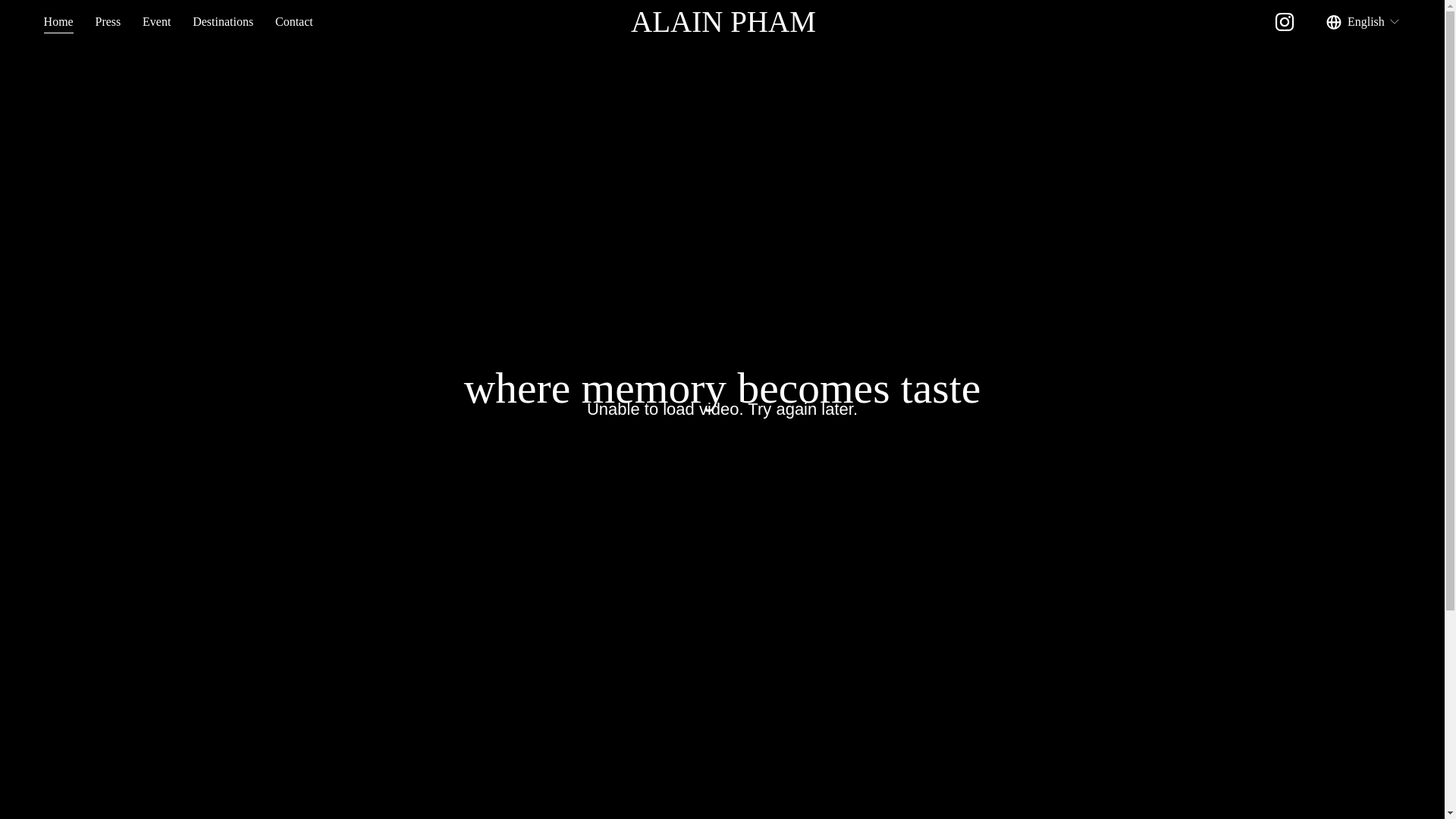 website screenshot of https://iamalainpham.com/
