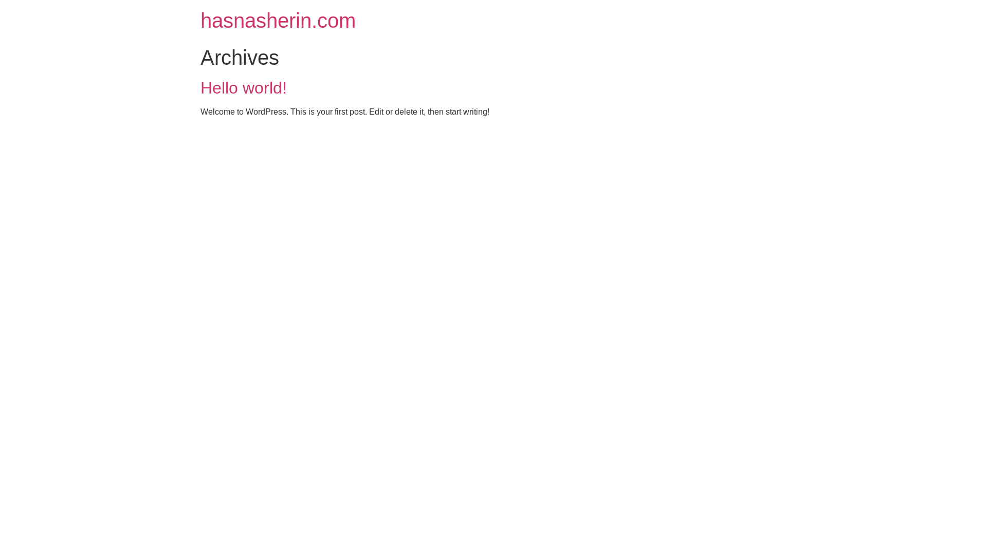 website screenshot of https://hasnasherin.com/