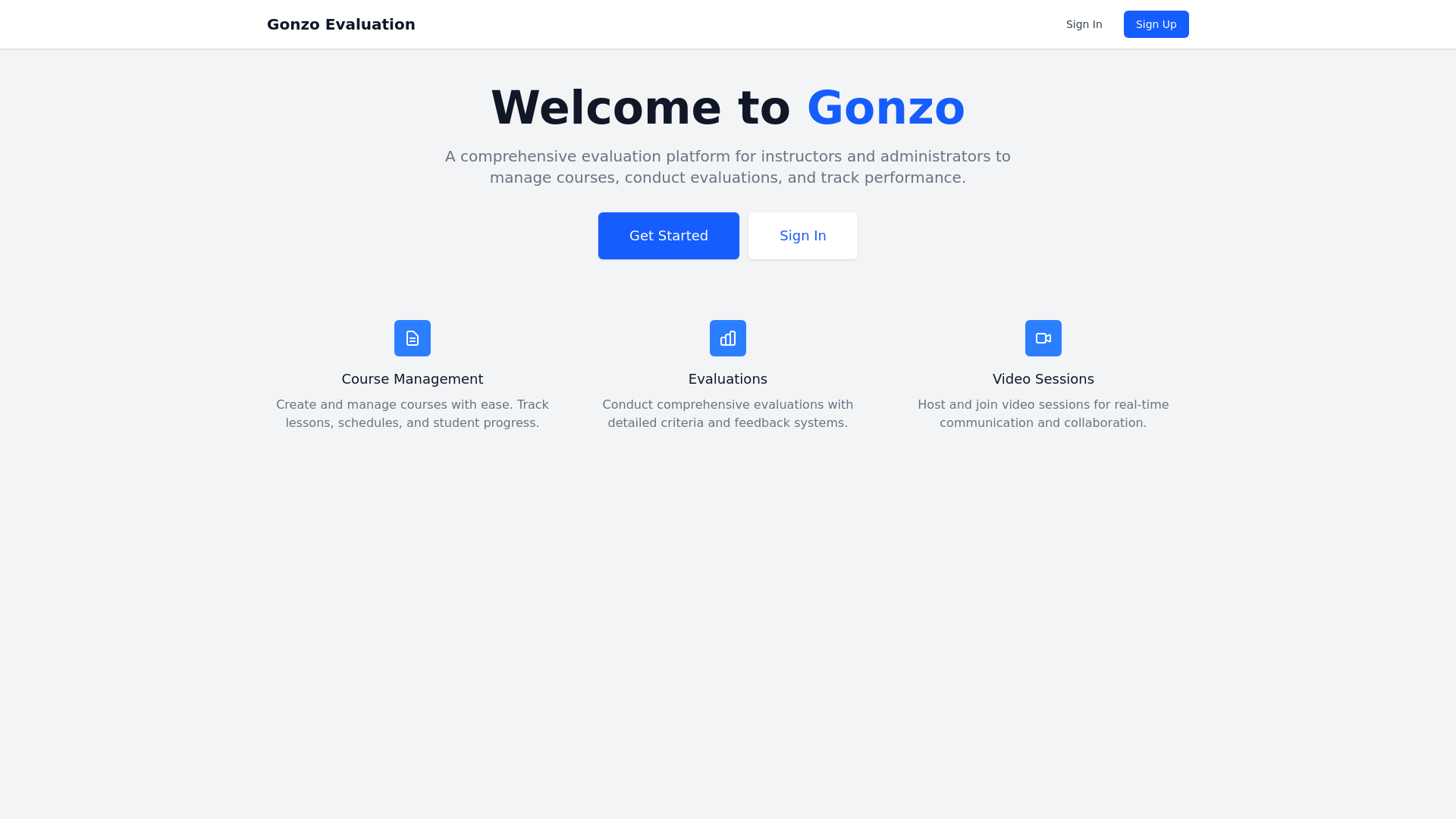 website screenshot of https://gonzolearn.com/
