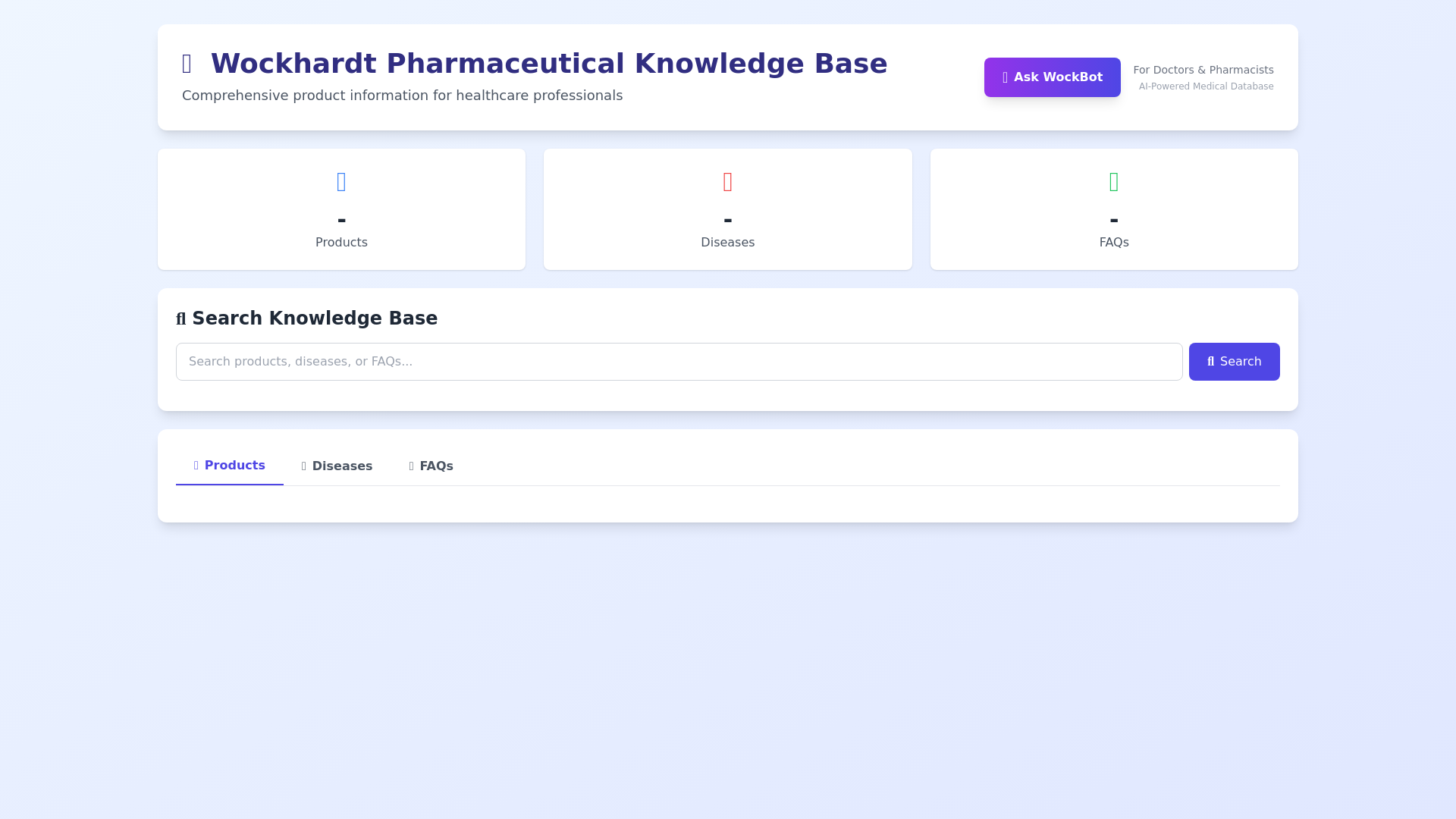website screenshot of https://wockhardt-pharma-kb.pages.dev/