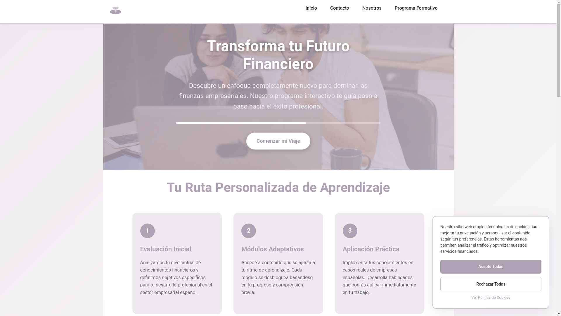 website screenshot of https://darinovexira.com/