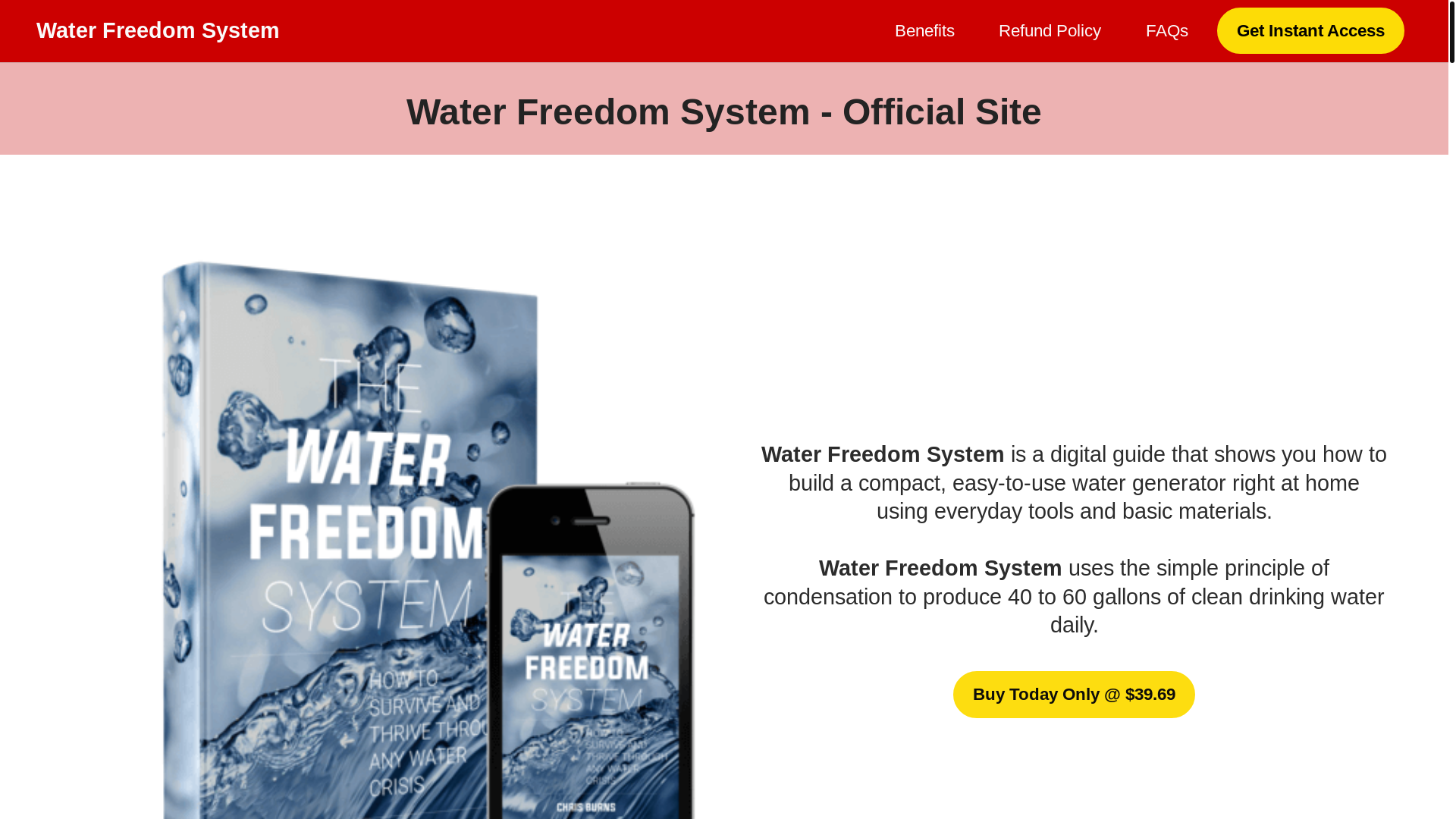 website screenshot of https://en-waterfreedomsystem.com/