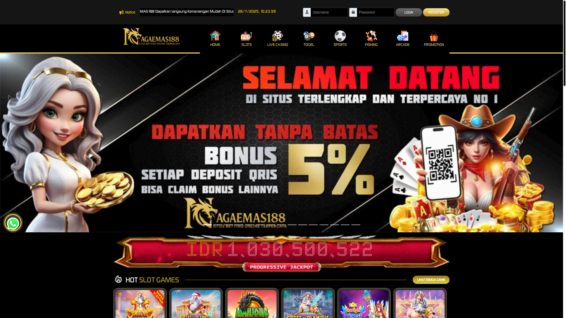 website screenshot of https://nagaemas188special.store/