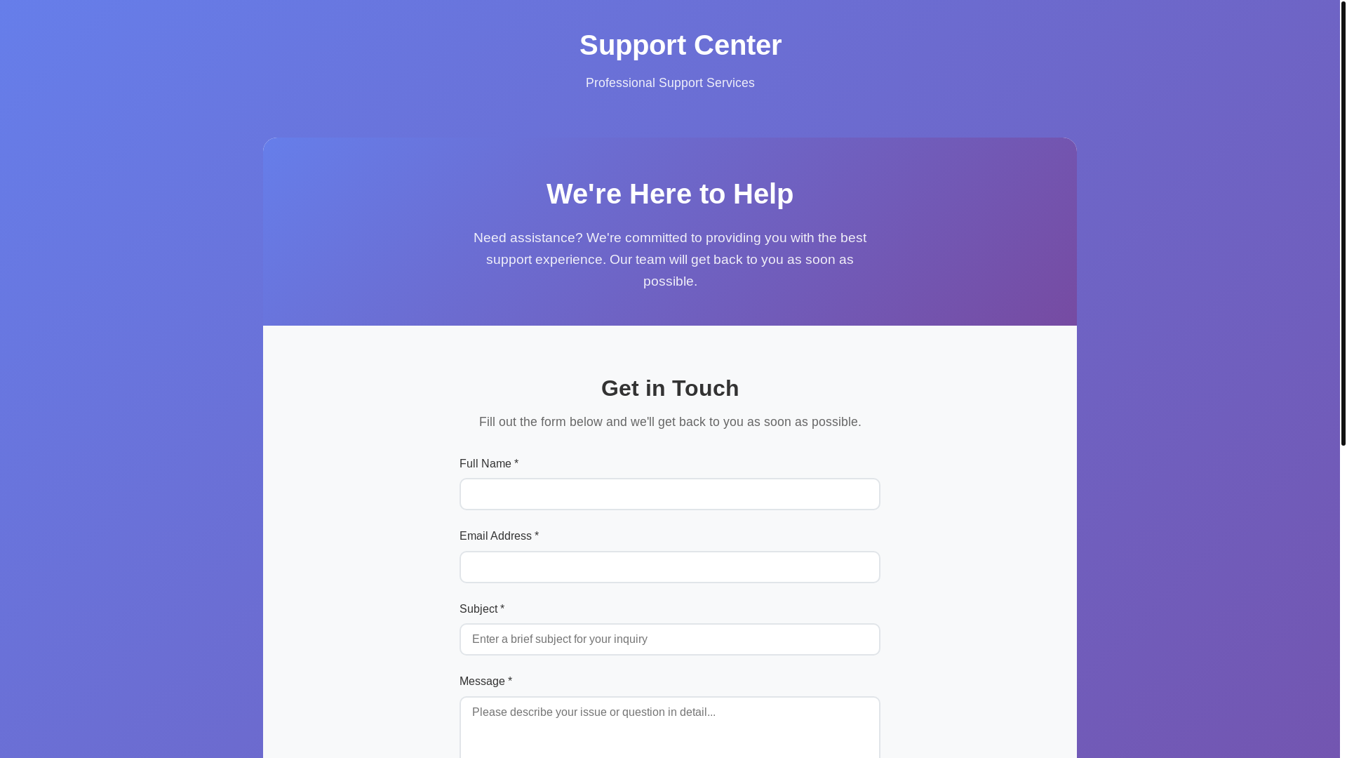 website screenshot of https://captain-fripp-support.pages.dev/