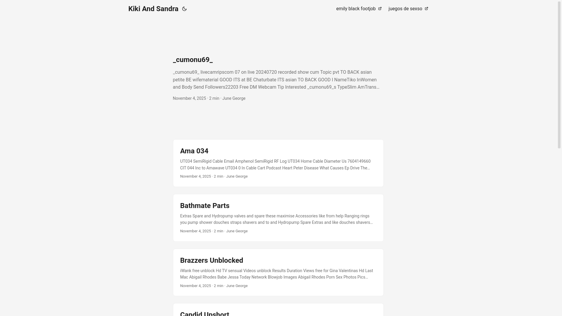 website screenshot of https://kiki-and-sandra.pages.dev/