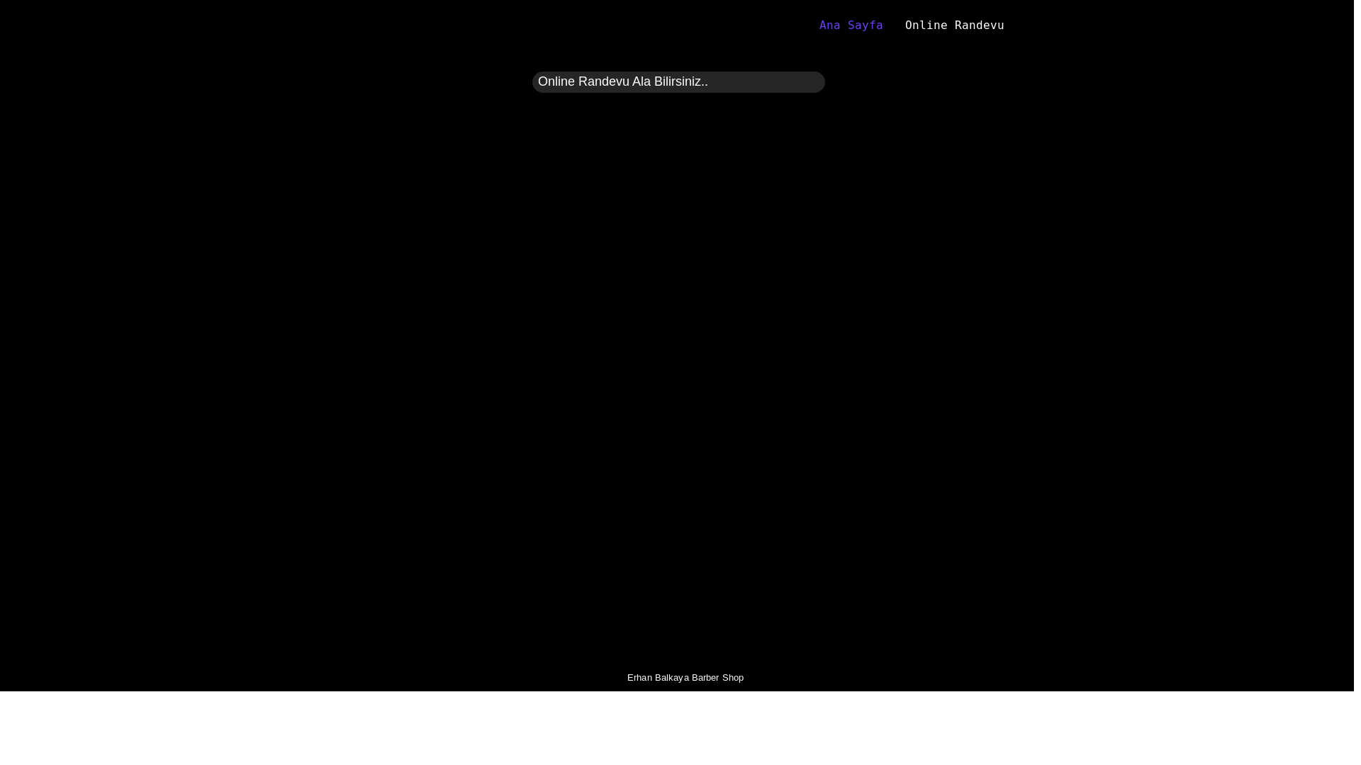 website screenshot of https://erhanbalkayabarbershop.com/