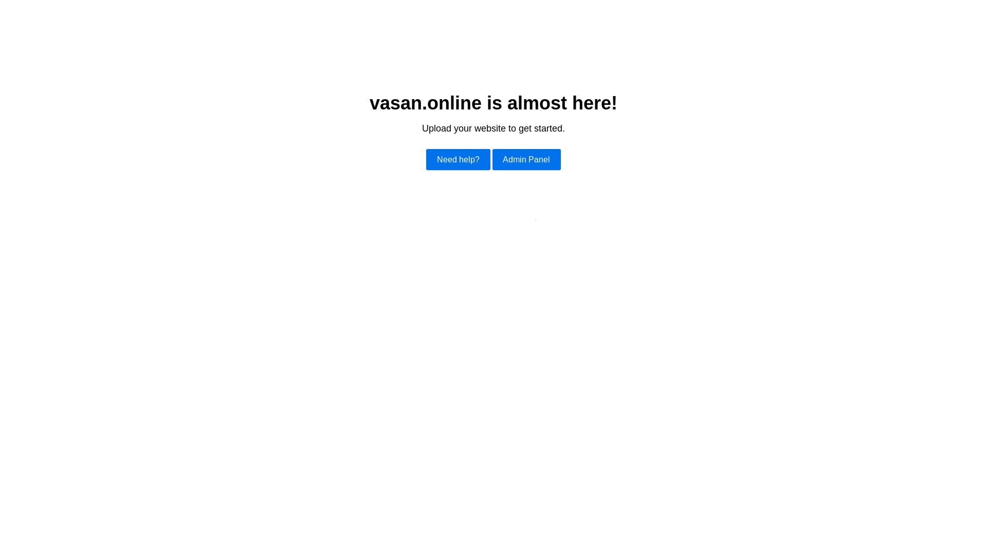 website screenshot of https://vasan.online/