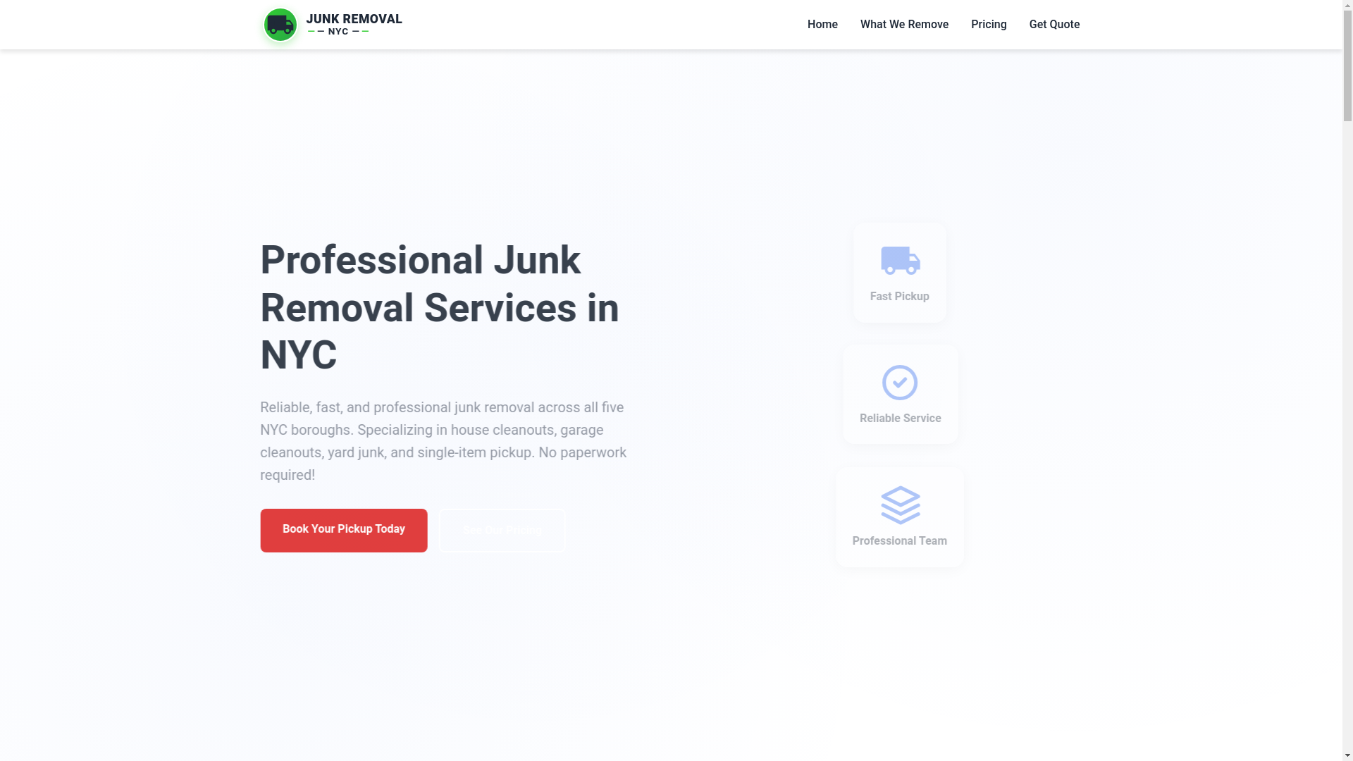 website screenshot of https://quickhelpnyc.pro/