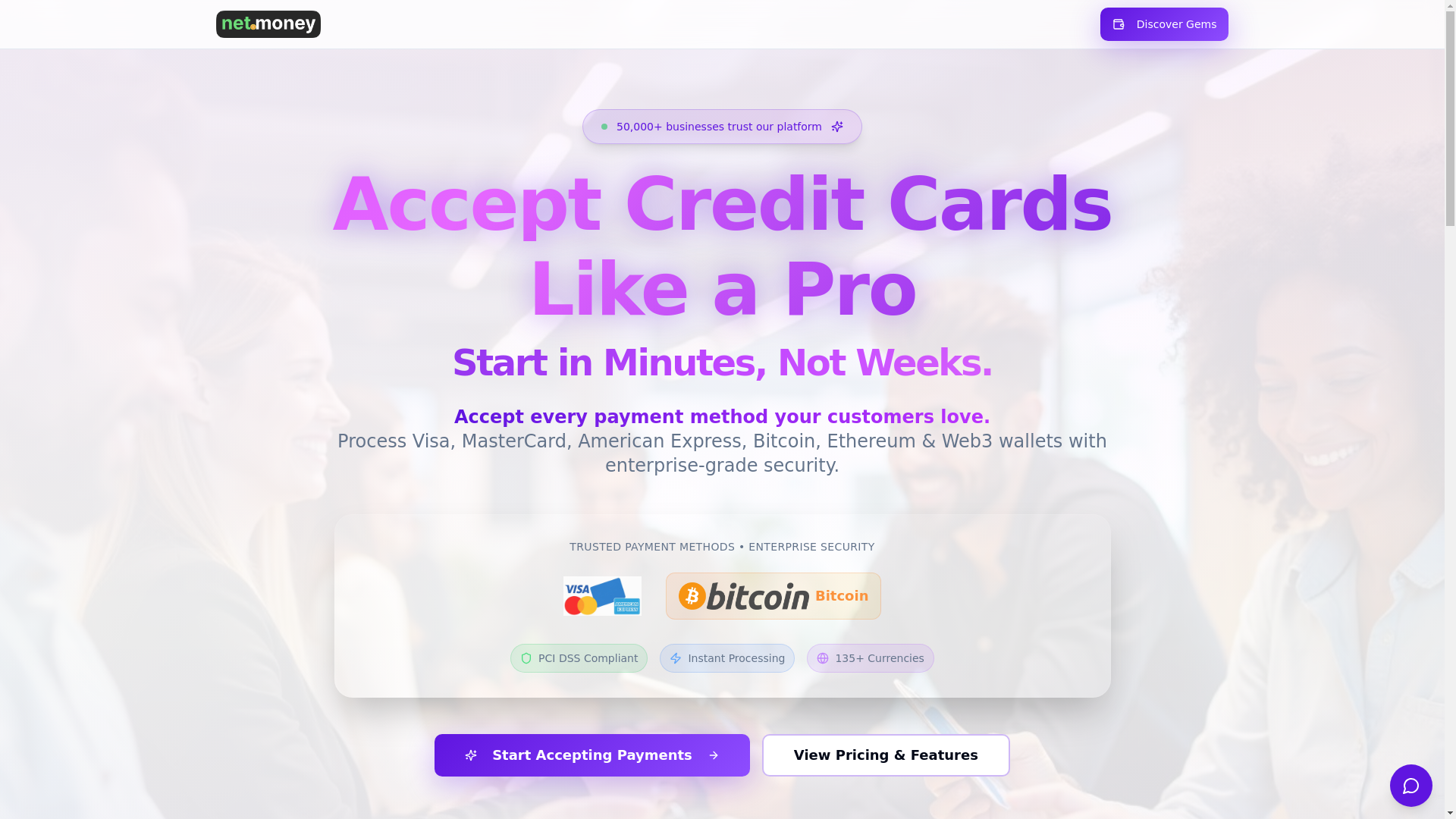 website screenshot of https://netmoney.app/