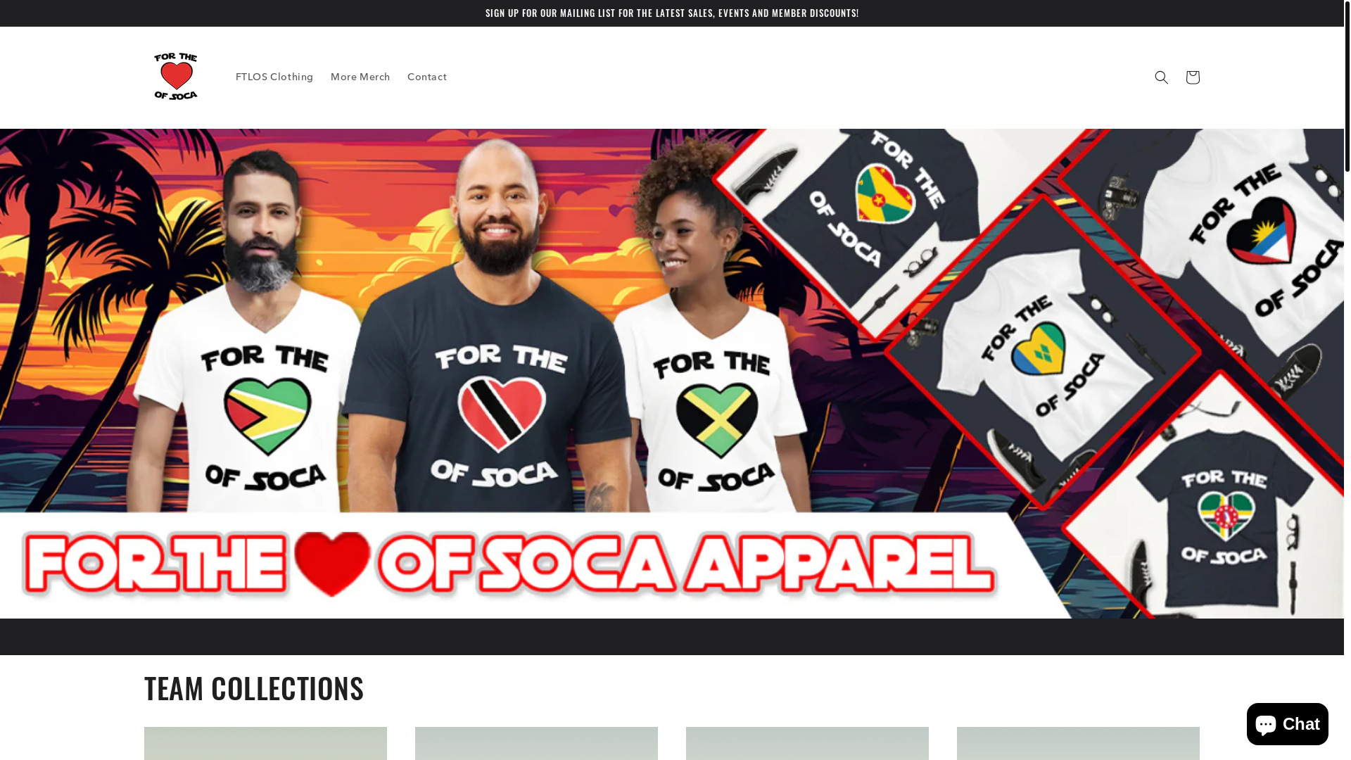 website screenshot of https://fortheloveofsoca.com/