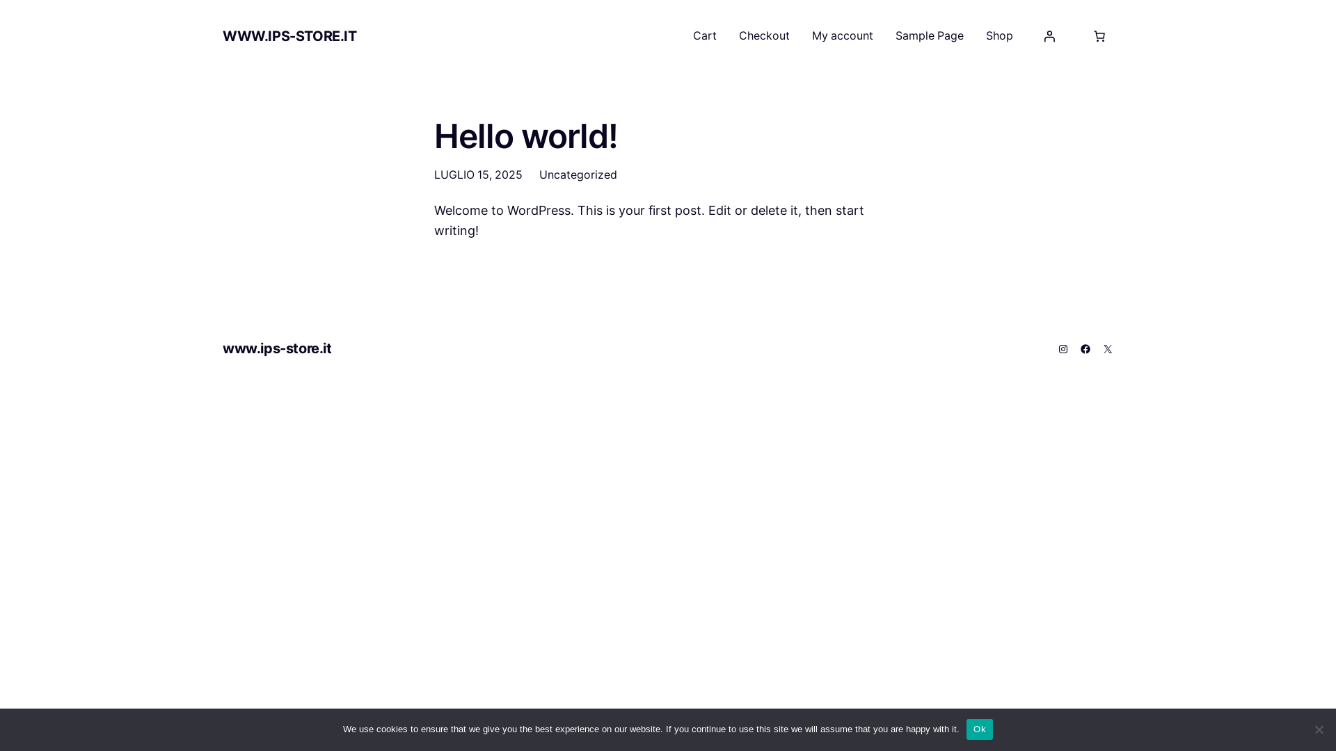 website screenshot of https://ips-store.it/
