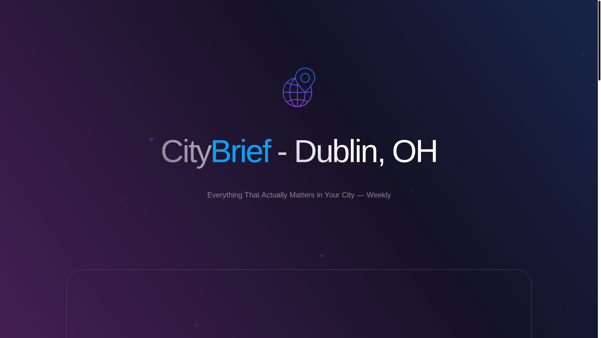 website screenshot of https://citybrief.co/