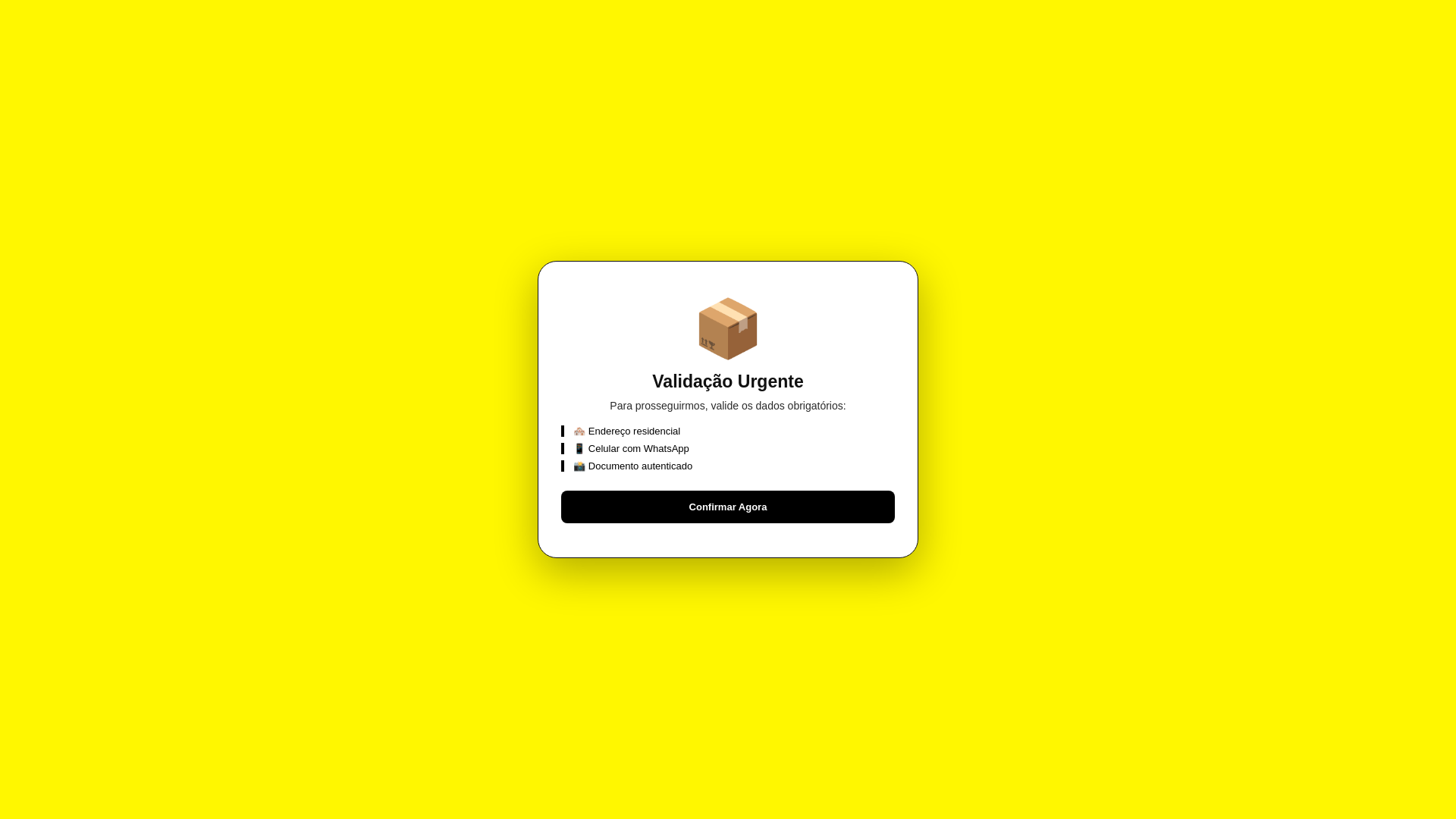 website screenshot of https://dadosvalidadosseuenvio.shop/