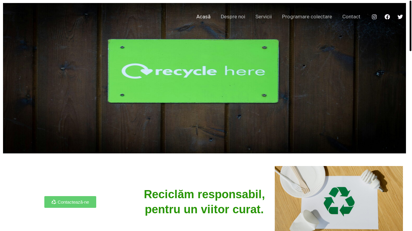 website screenshot of https://colectam-deseuri-sibiu.ro/