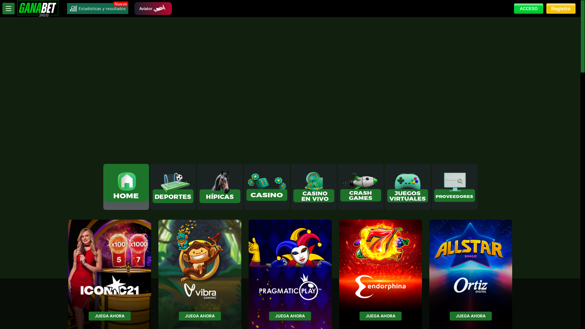 website screenshot of https://ganabet365frontend.pages.dev/