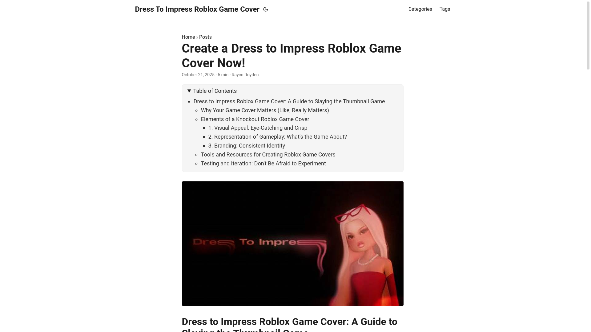 website screenshot of https://dress-to-impress-roblox-game-cover.pages.dev/