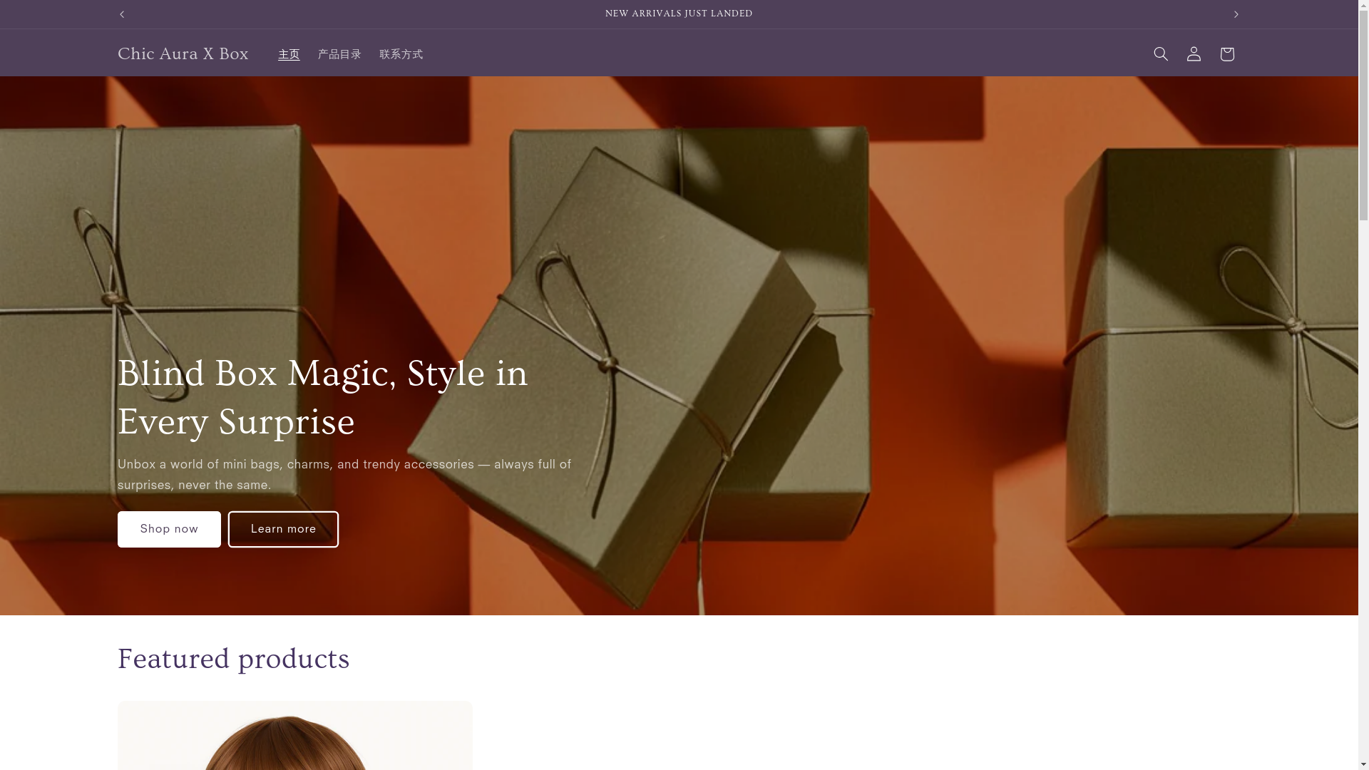website screenshot of https://chicauraxbox.com/