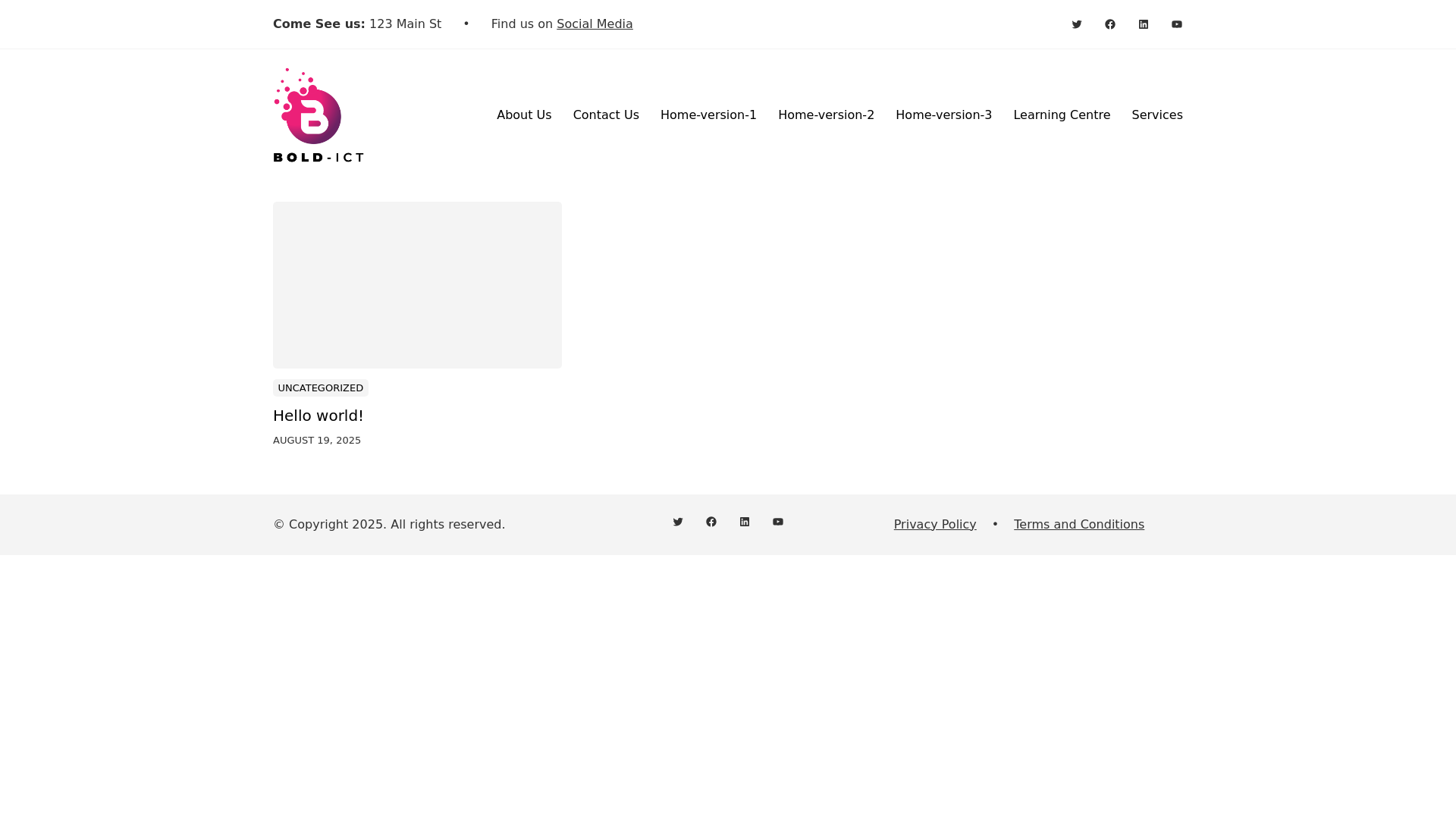 website screenshot of https://bold-ict.website/