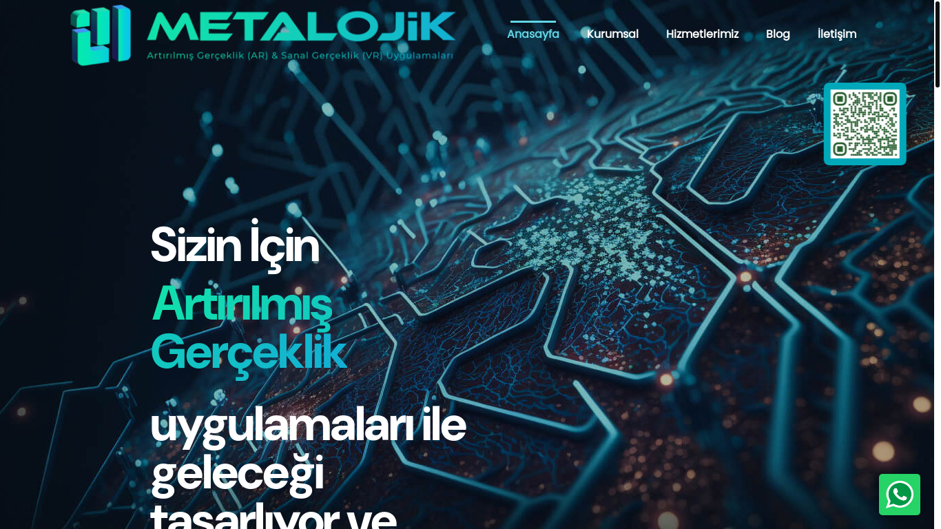 website screenshot of https://metalojik.com