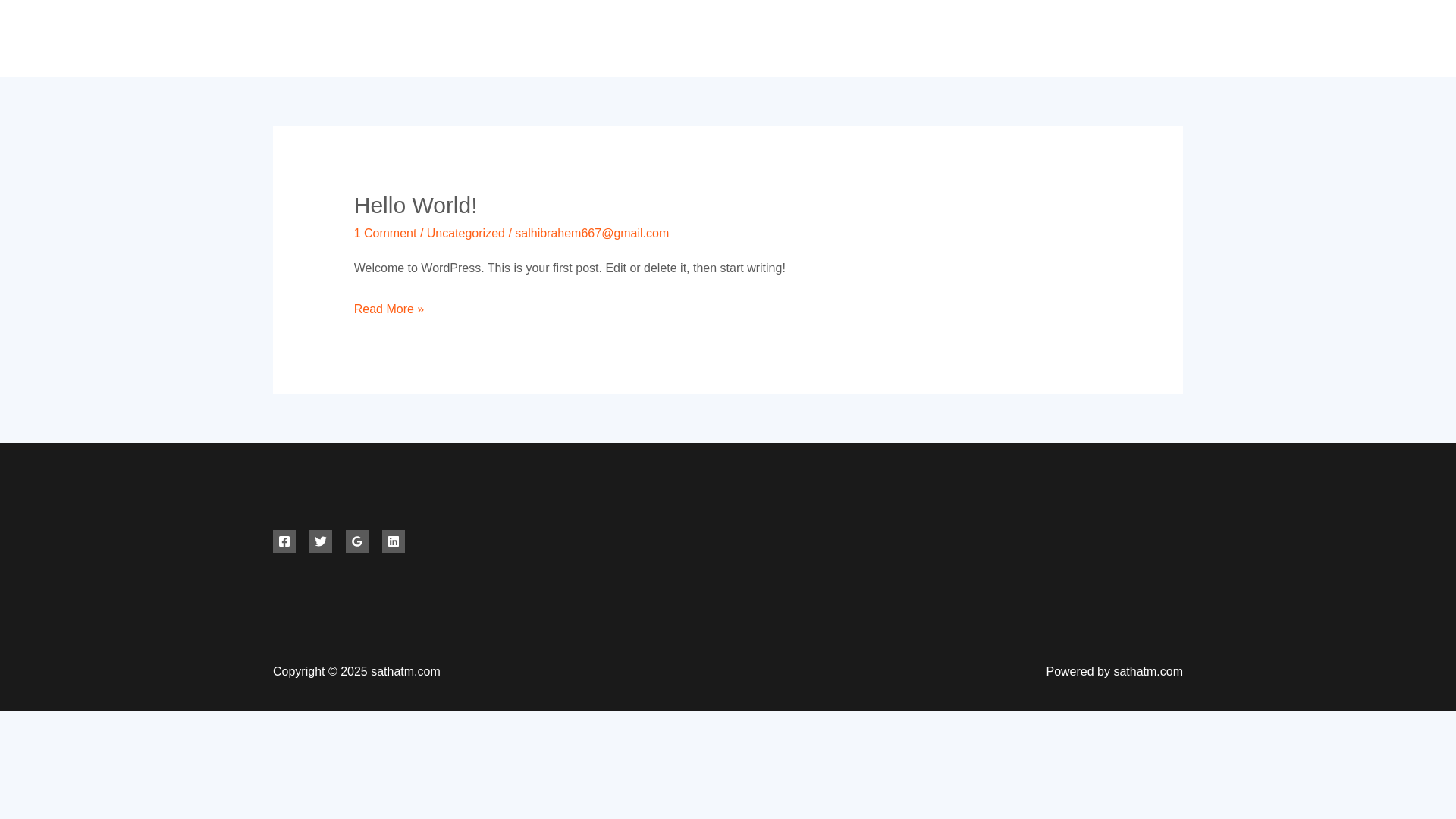 website screenshot of https://sathatm.com/