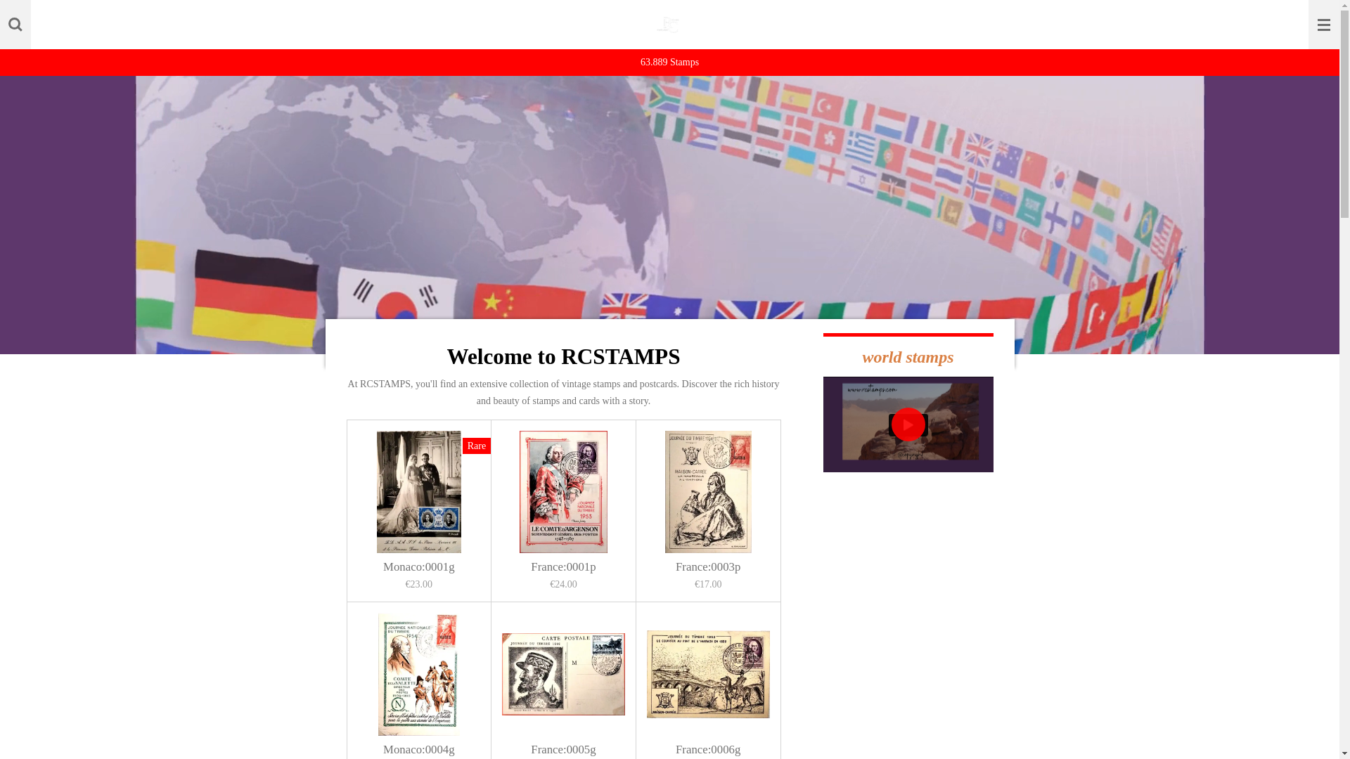 website screenshot of https://rcstamps.nl/