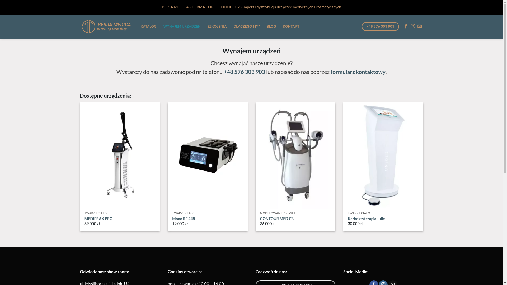 website screenshot of https://wynajemlaseratulowego.pl/