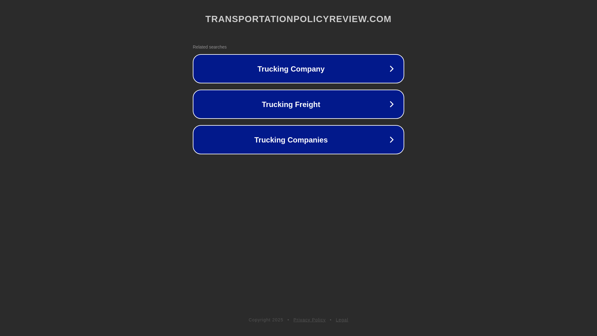 website screenshot of https://transportationpolicyreview.com/