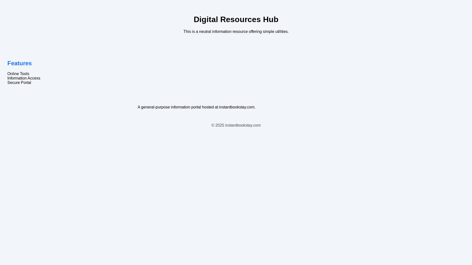 website screenshot of https://instantbookstay.com/