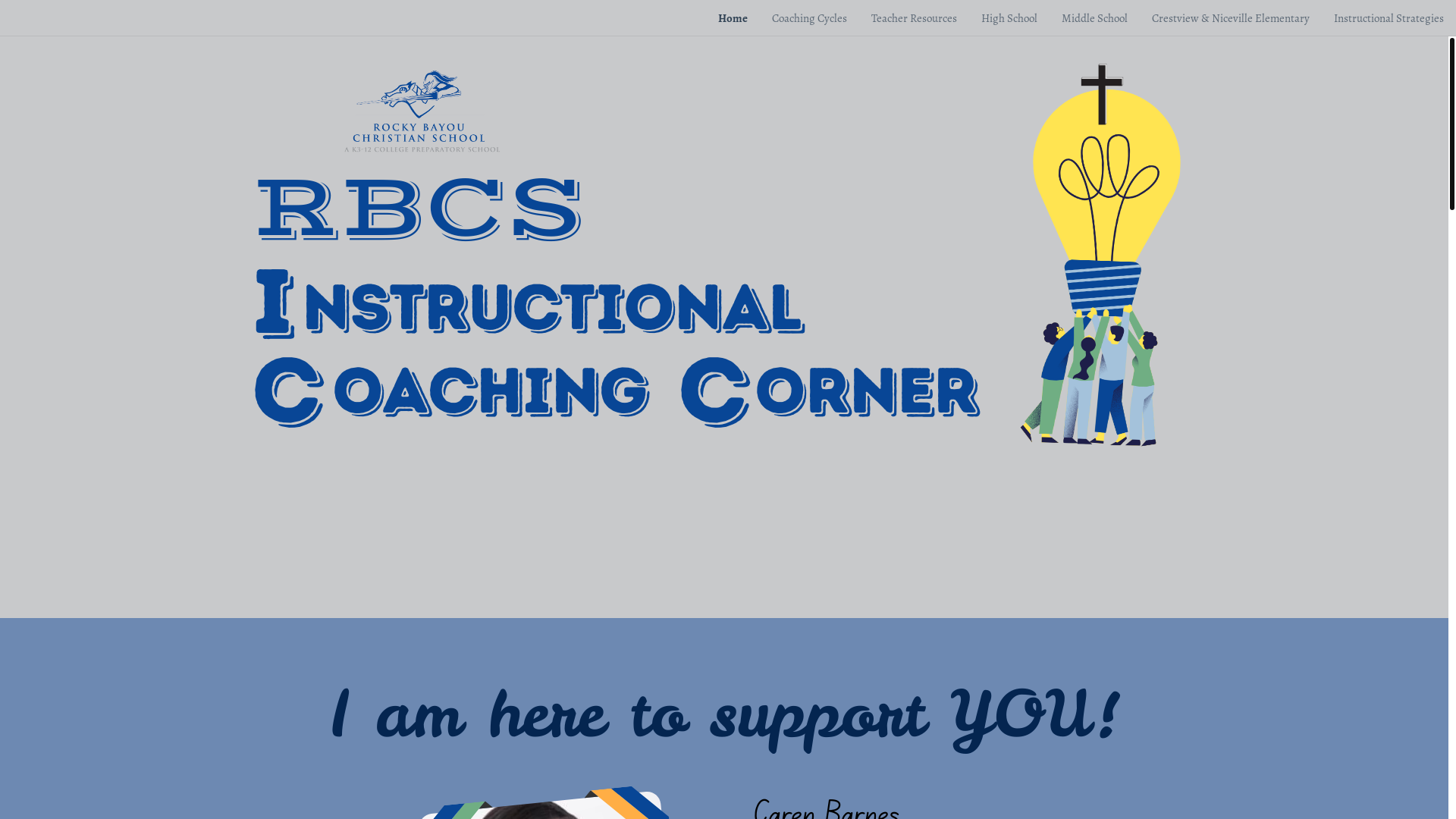 website screenshot of https://rbcsinstructionalcoaching.com/