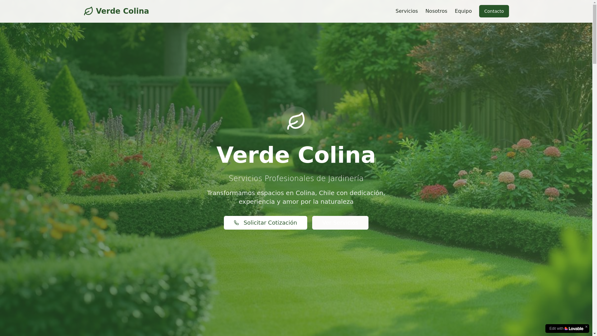 website screenshot of https://colinajardines.com/
