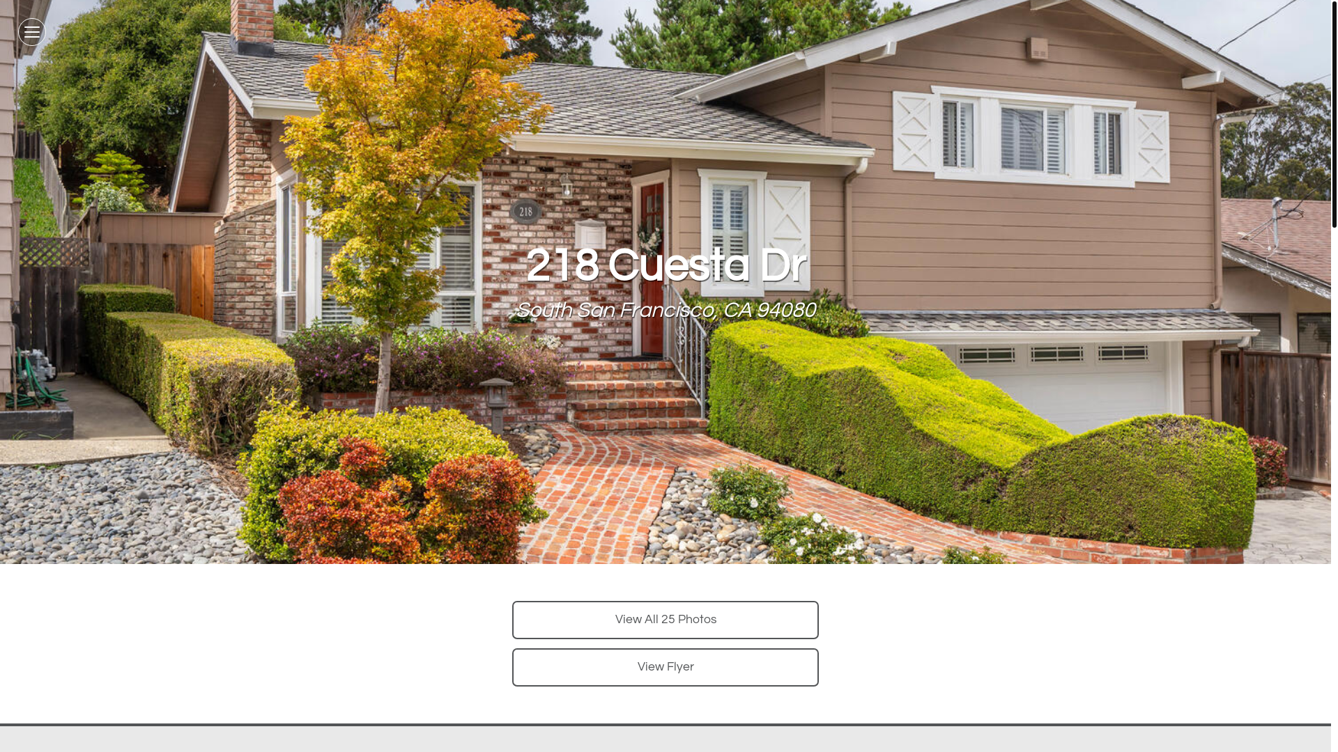 website screenshot of https://218cuesta.com/