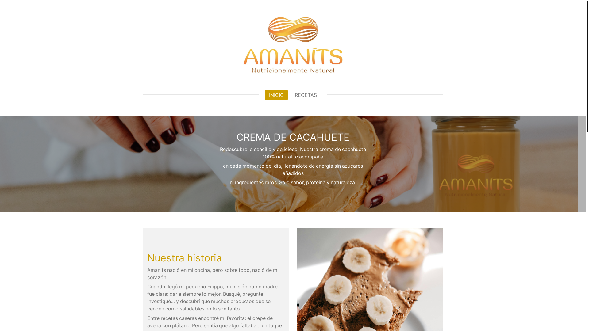website screenshot of https://amanits.es/