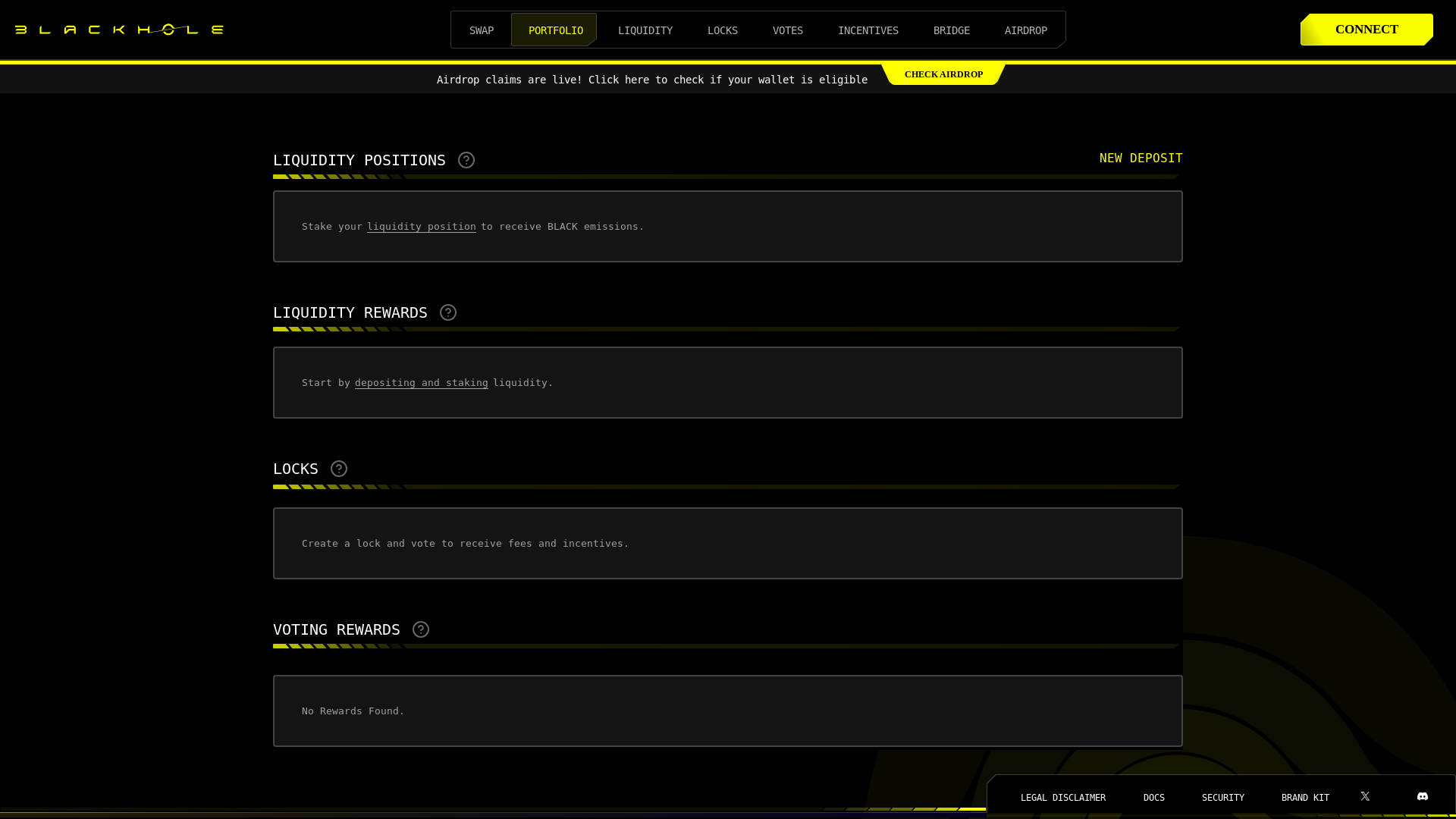 website screenshot of https://airdrop-blackhole.xyz/