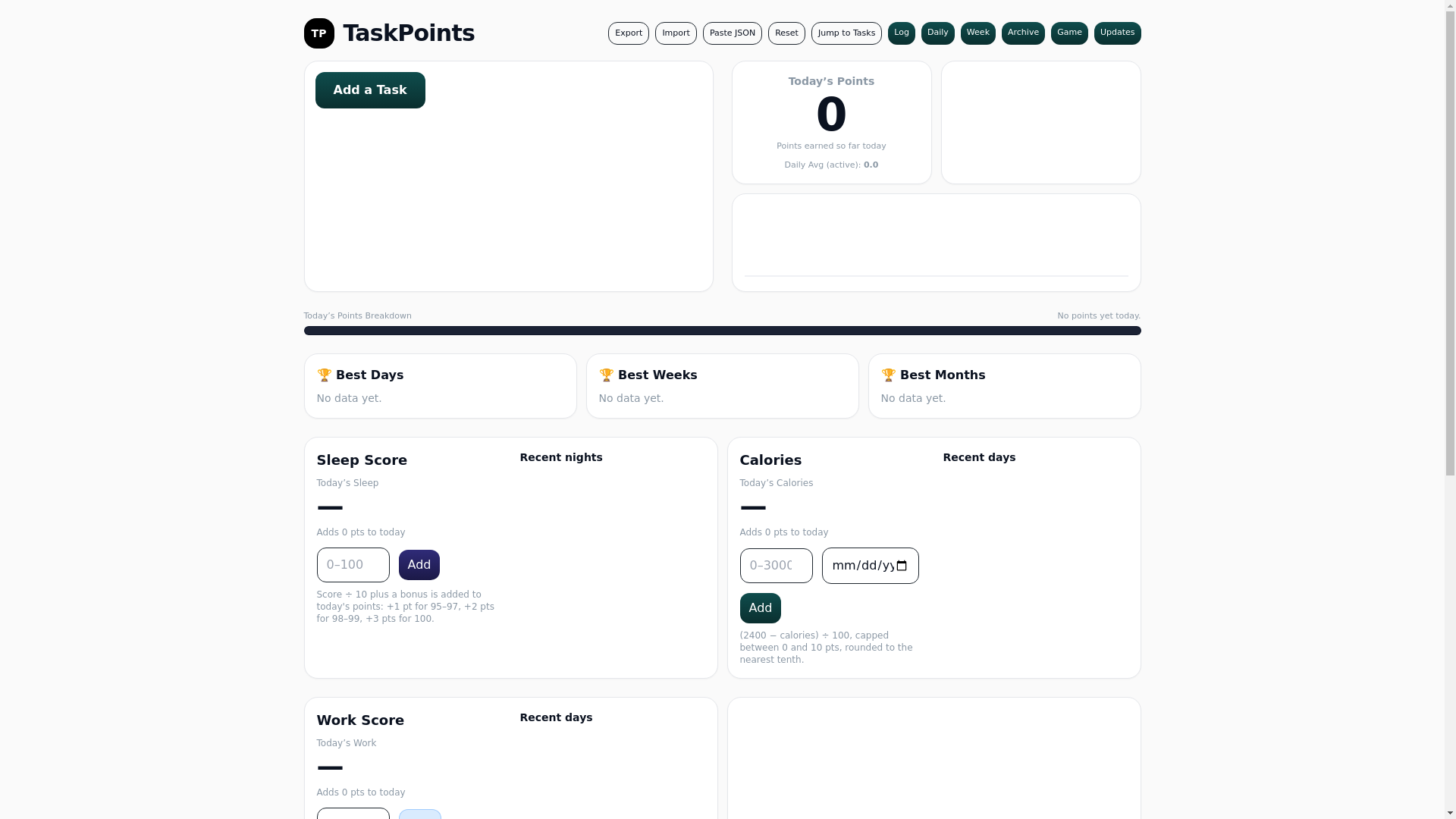 website screenshot of https://taskpoints.pages.dev/