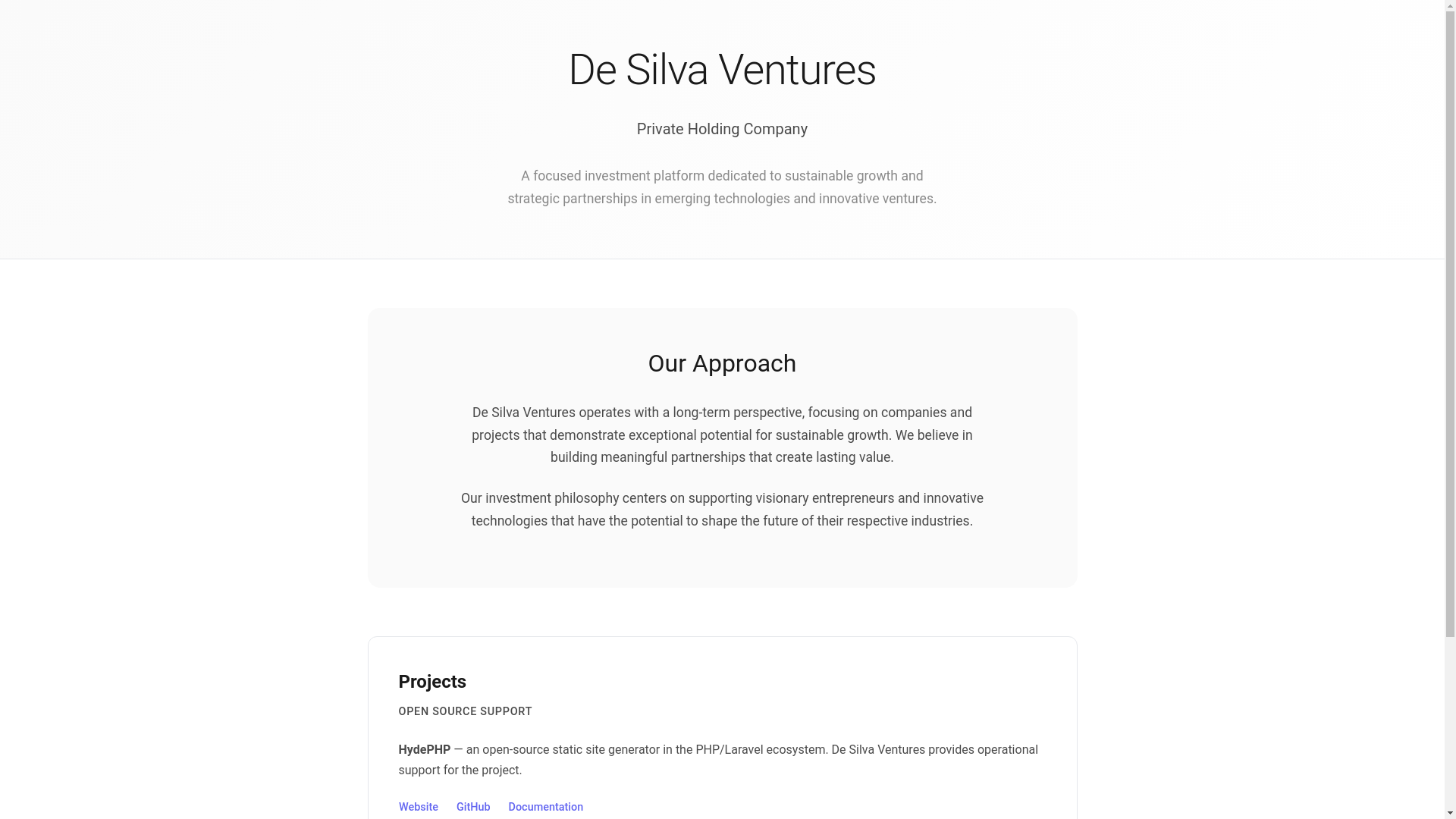 website screenshot of https://desilva-se.pages.dev/