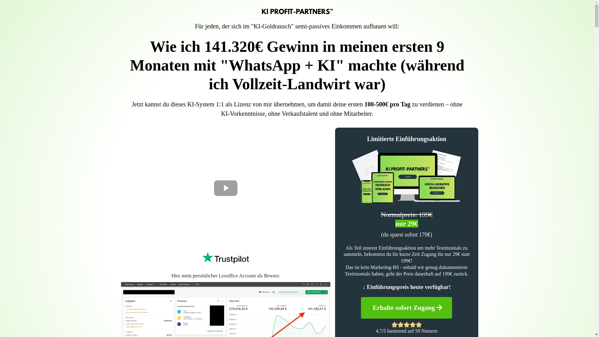 website screenshot of https://kiprofitpartners.de/
