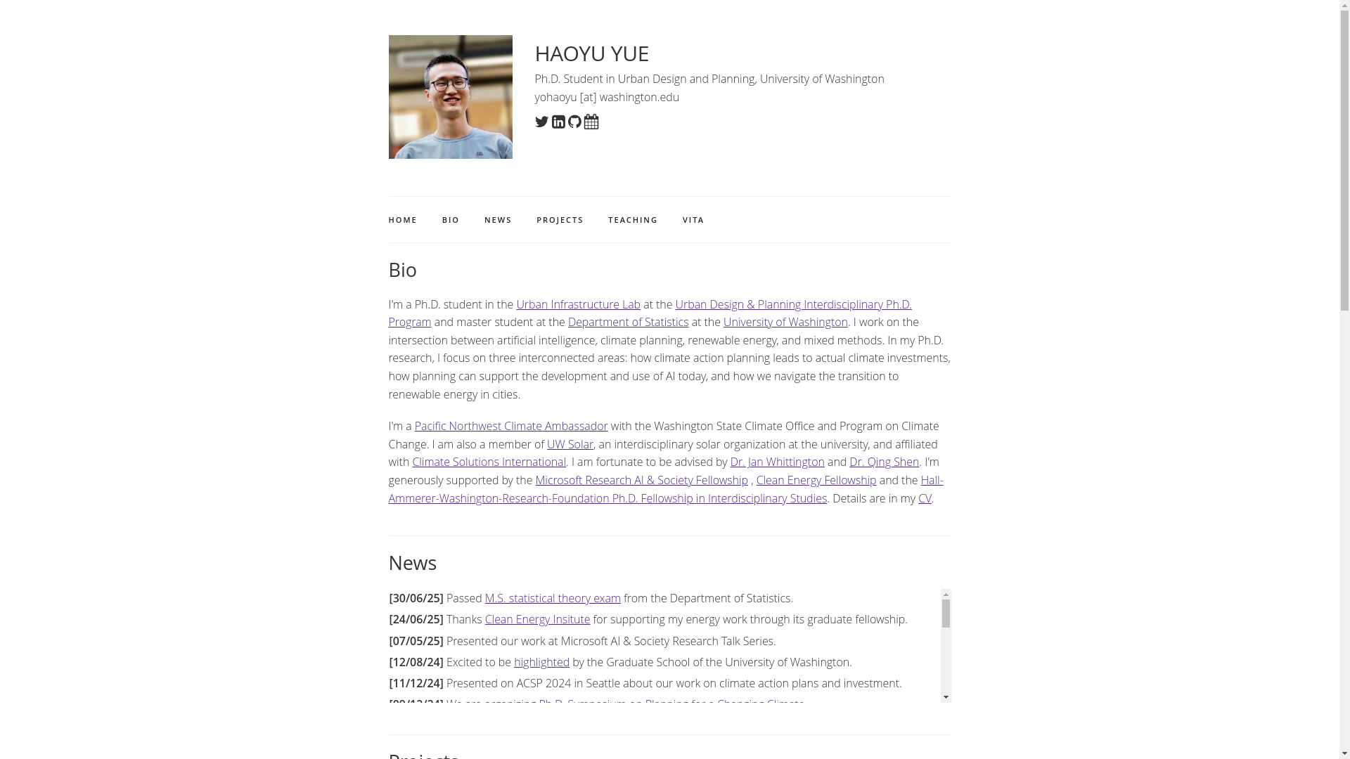 website screenshot of https://yohaoyu-github-io.pages.dev/