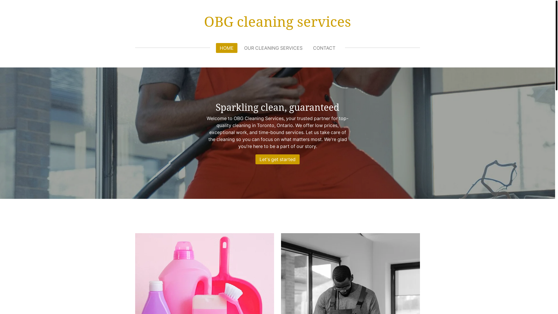 website screenshot of https://obg-cleaning-services.com/