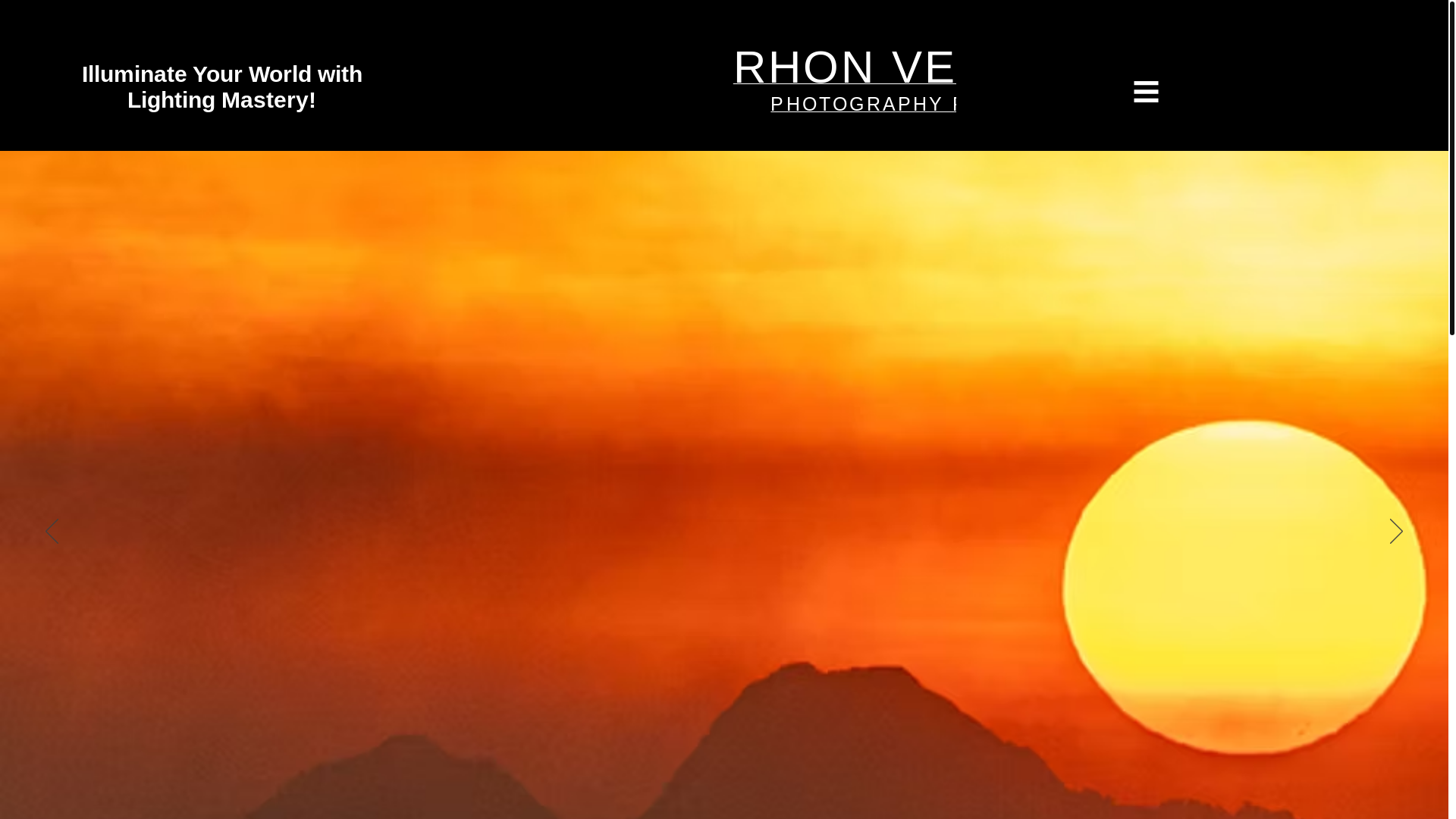 website screenshot of https://rhonvelardephotography.com/