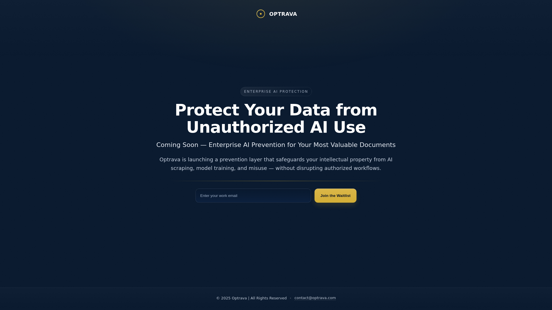 website screenshot of https://optrava.net/