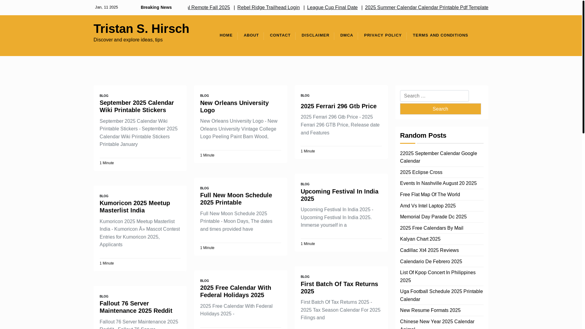 website screenshot of https://tristanshirsch.pages.dev/