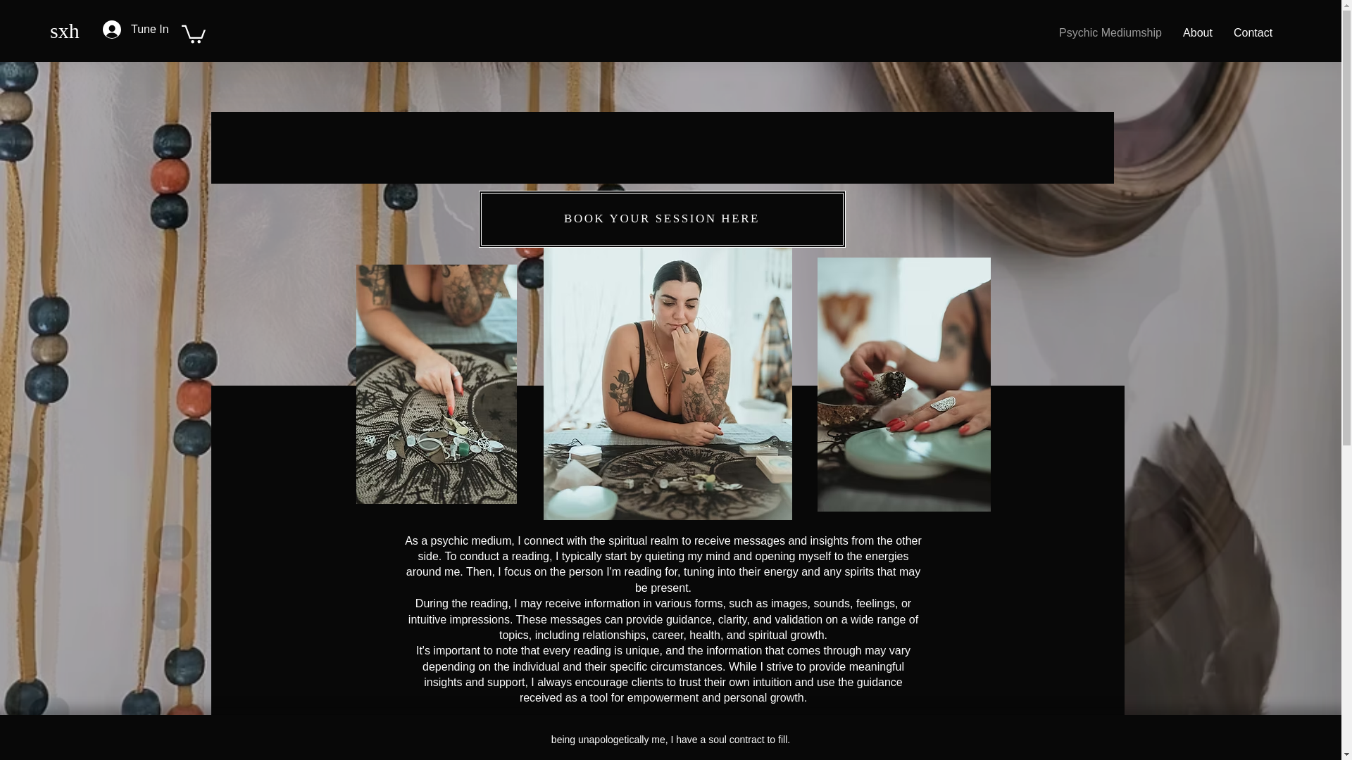 website screenshot of https://sacredxvenom.ca/