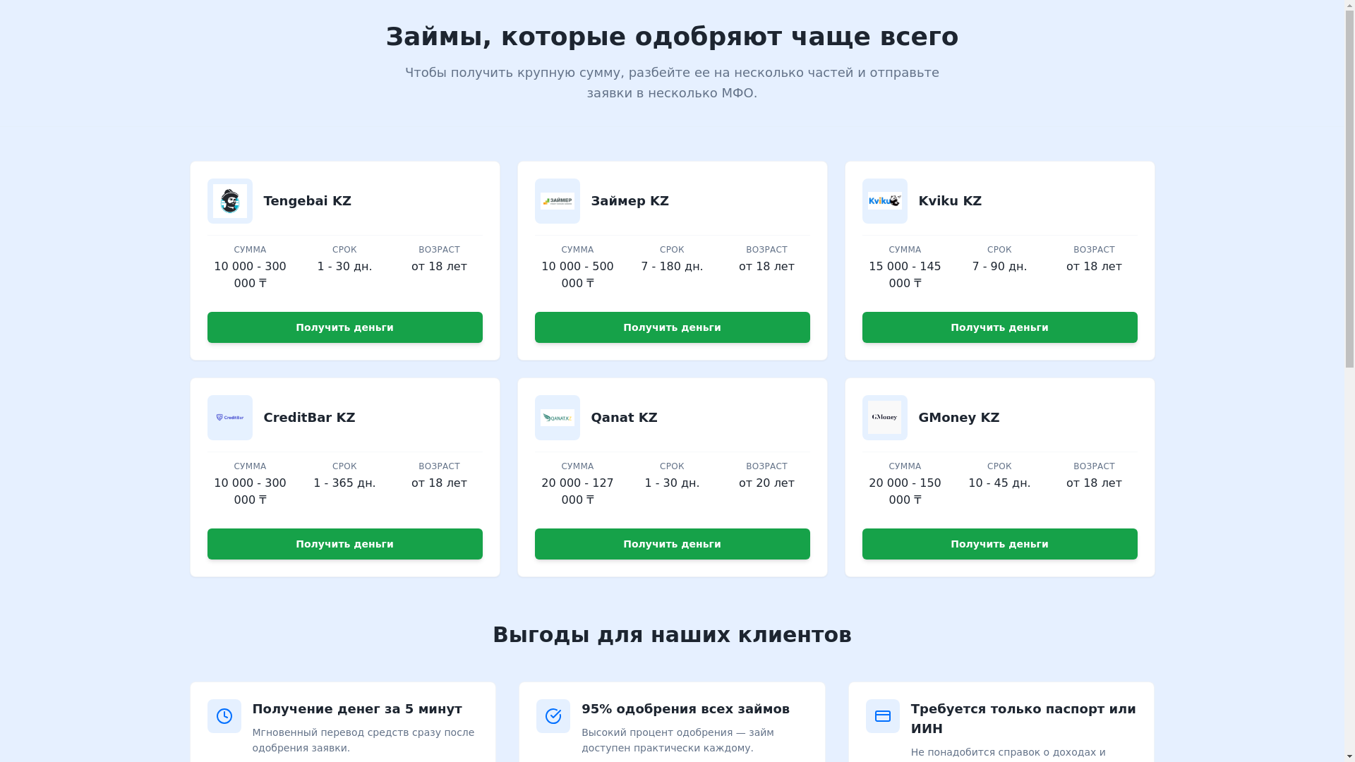 website screenshot of https://zaimcity-kz.online/