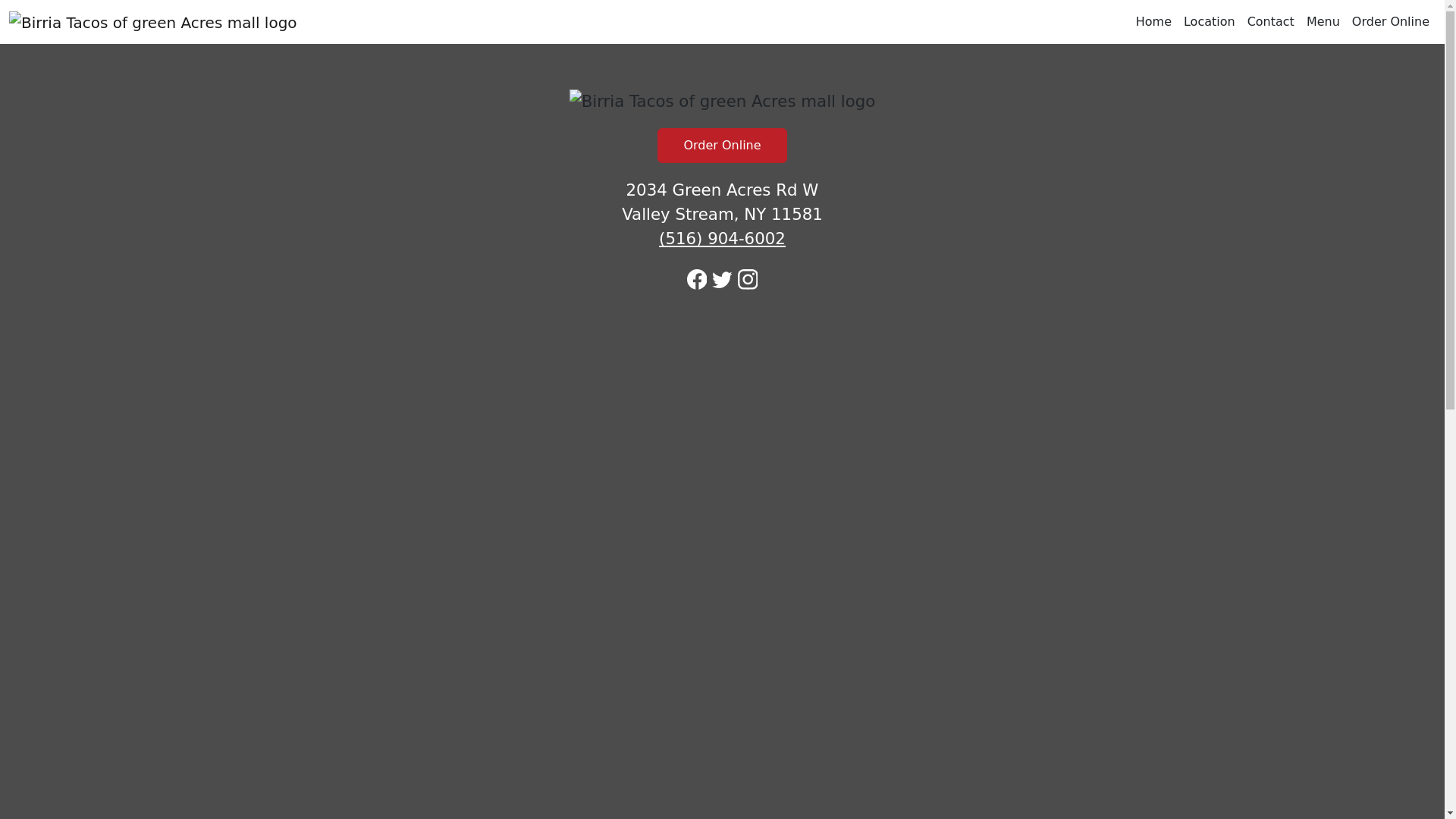 website screenshot of https://birriatacosofgreenacresmallny.com/