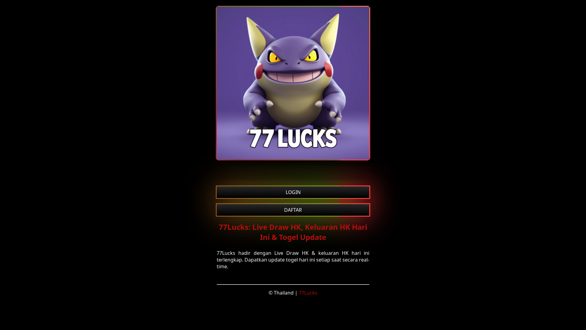 website screenshot of https://77lucks-toto.pages.dev/