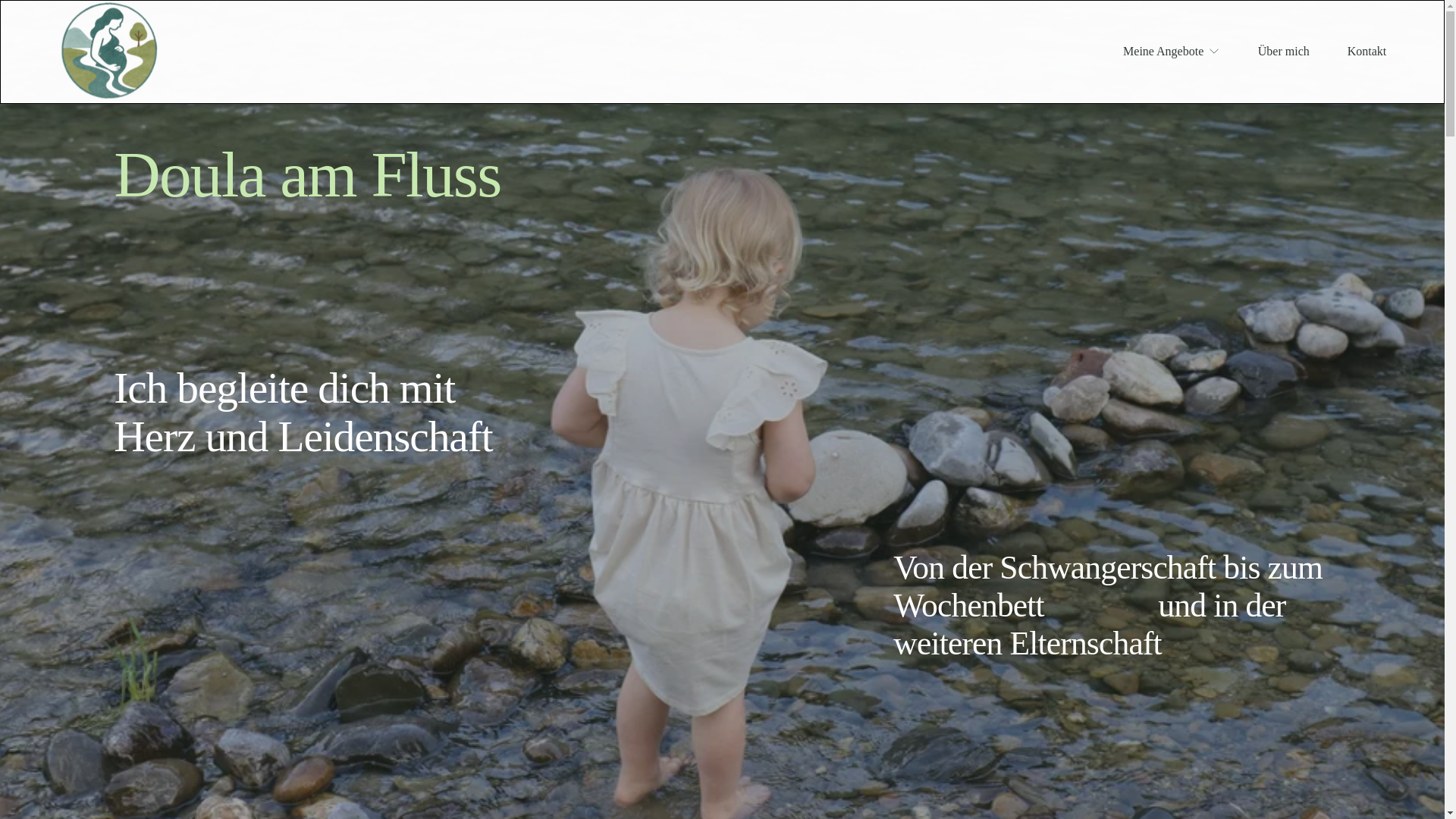 website screenshot of https://doulaamfluss.ch/